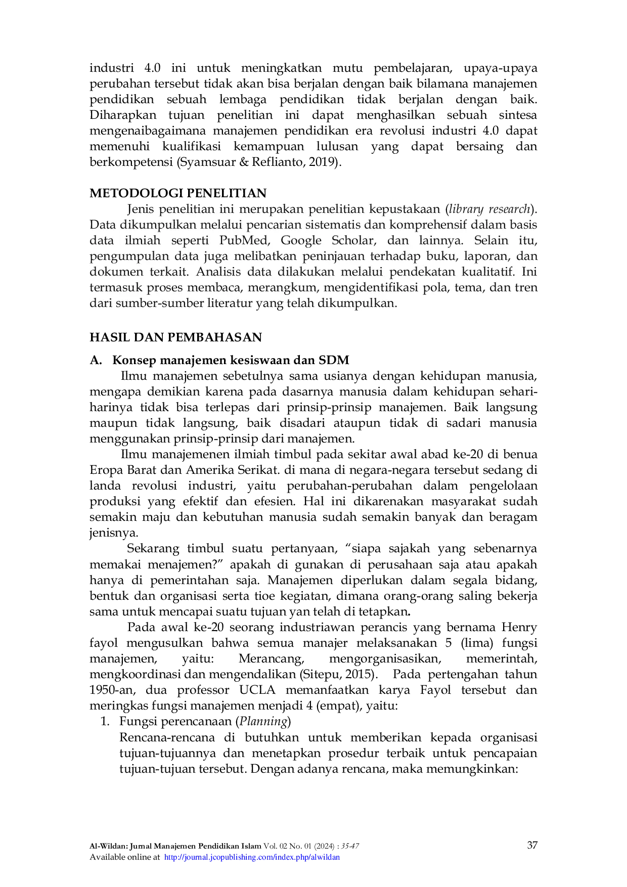 JURIS Konsep Manajemen Kesiswaan Dan Sumber Daya Manusia Di Era Digital