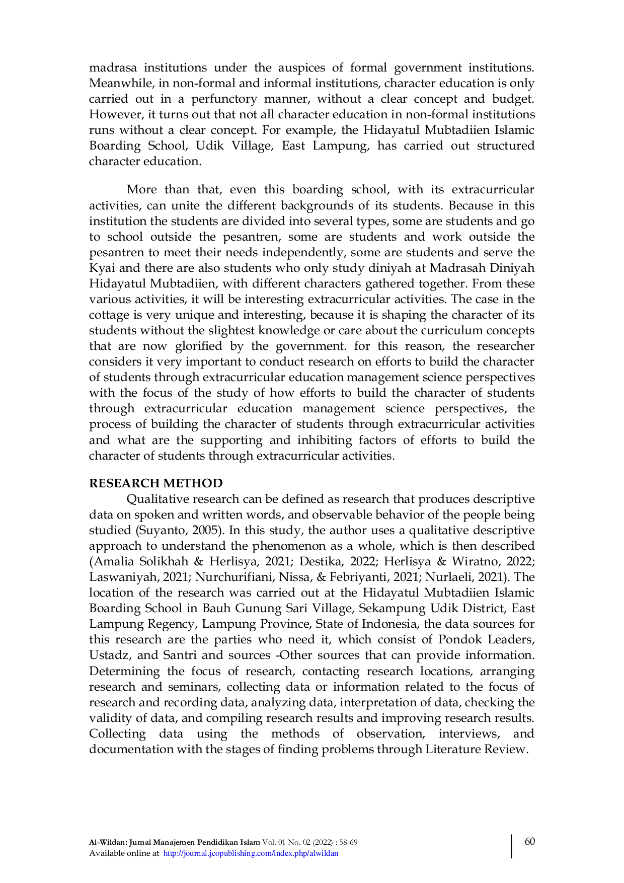 JURIS The Effort in Shaping the Character of Students Through Extracurricular Activities A Study From the Educational Management Science Perspective