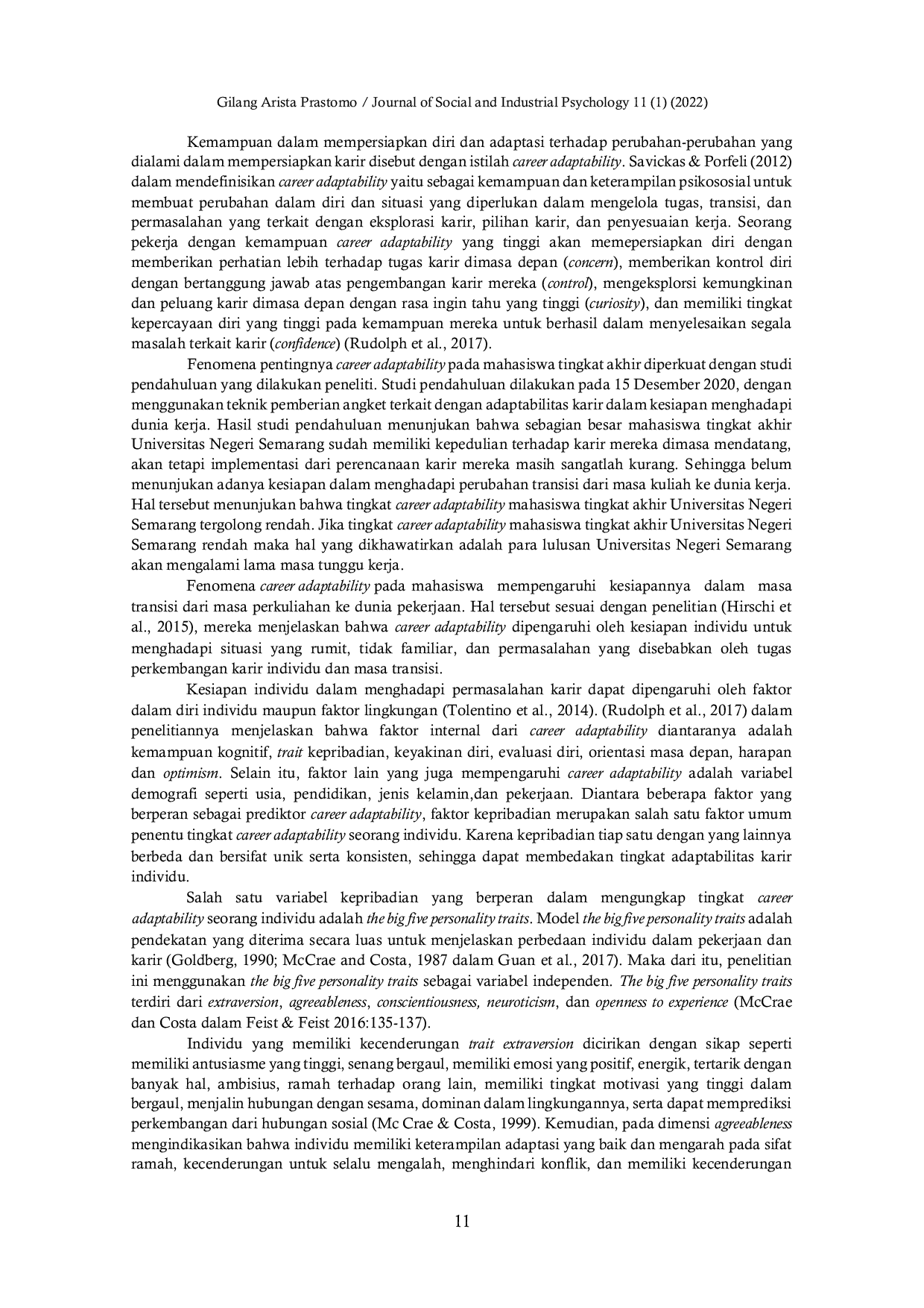 JURIS Peran Kepribadian Dalam Mendukung Keberhasilan Berkarir