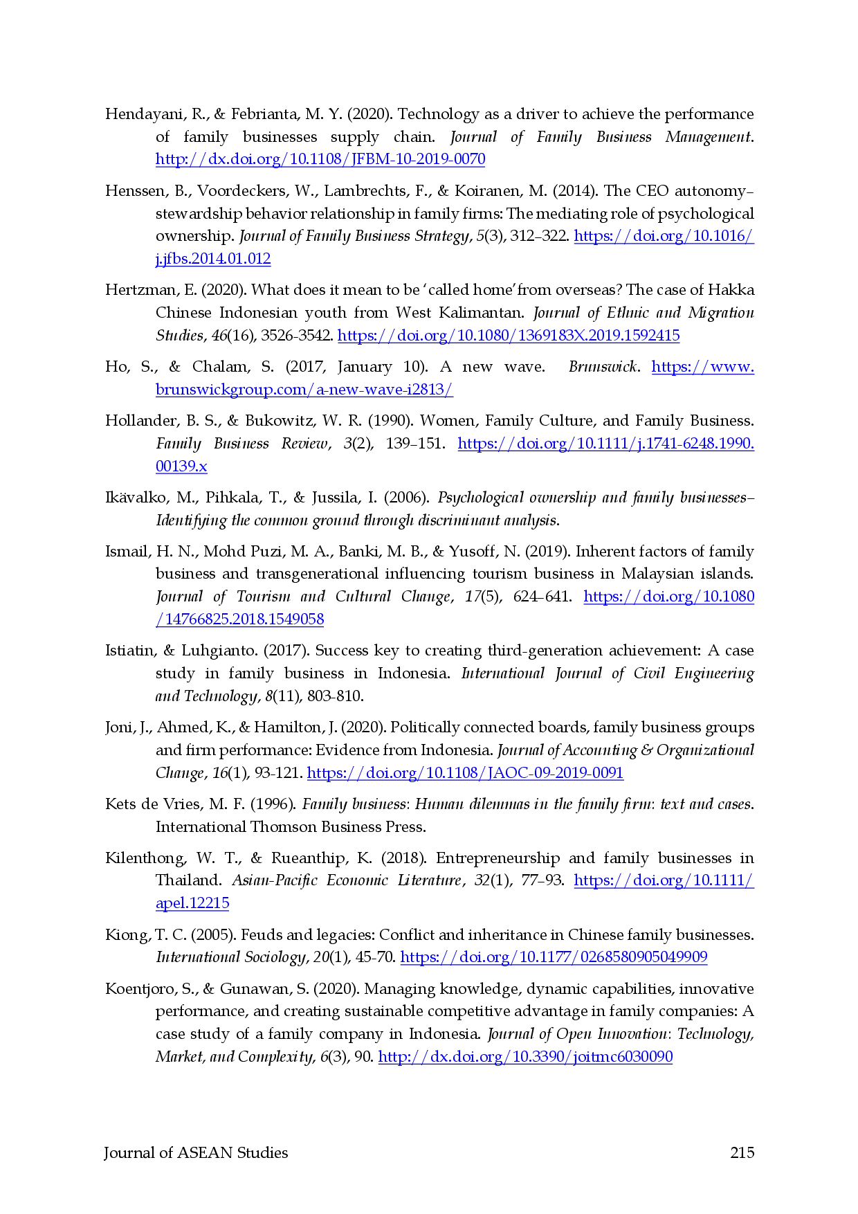 juris Family Business Dynamics in Southeast Asia A Comparative Study of Indonesia Malaysia Singapore and Thailand