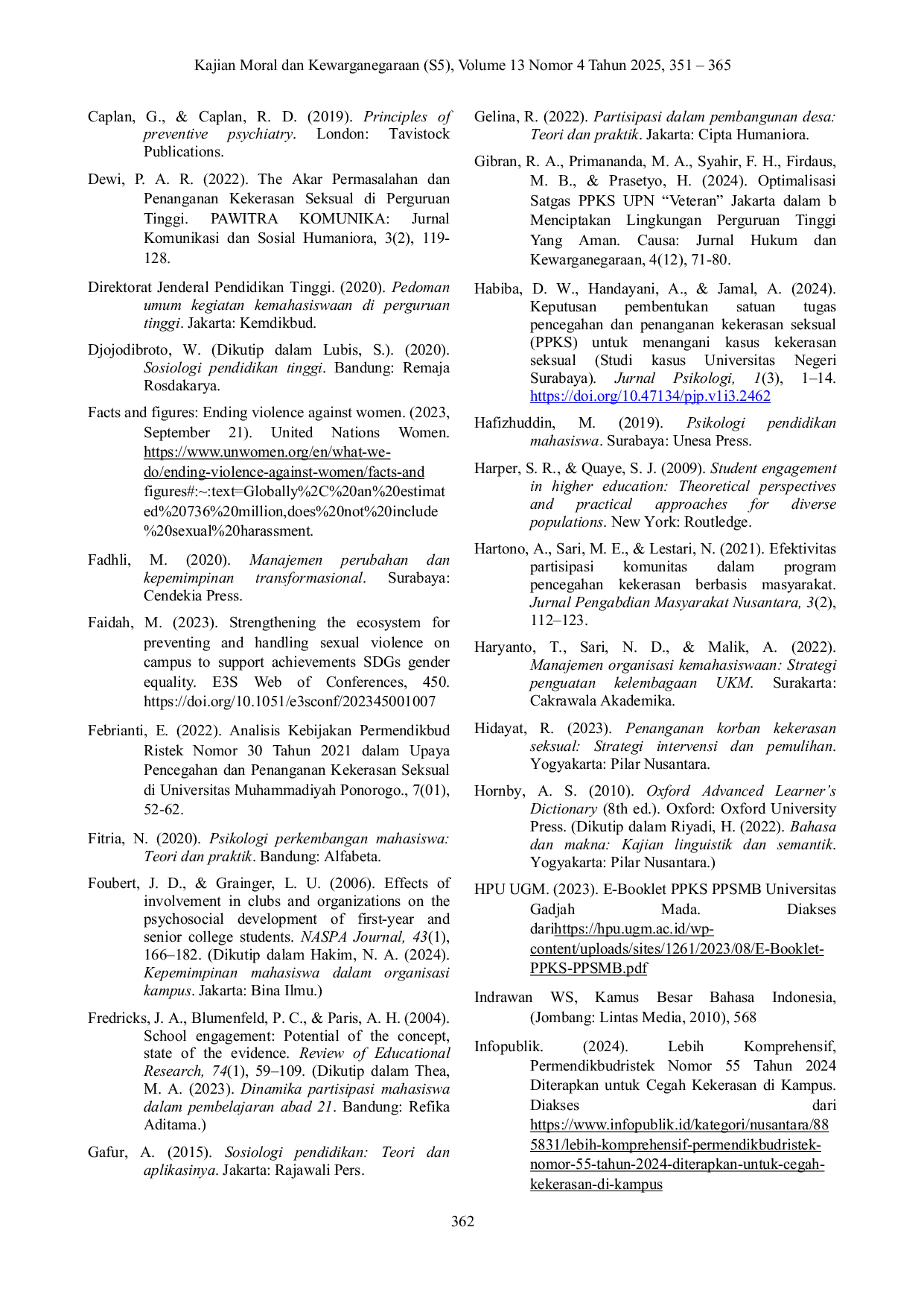 JURIS Participatory Efforts in Preventing Sexual Violence through the Cakra Harmoni Student Activity Unit at Universitas Negeri Surabaya