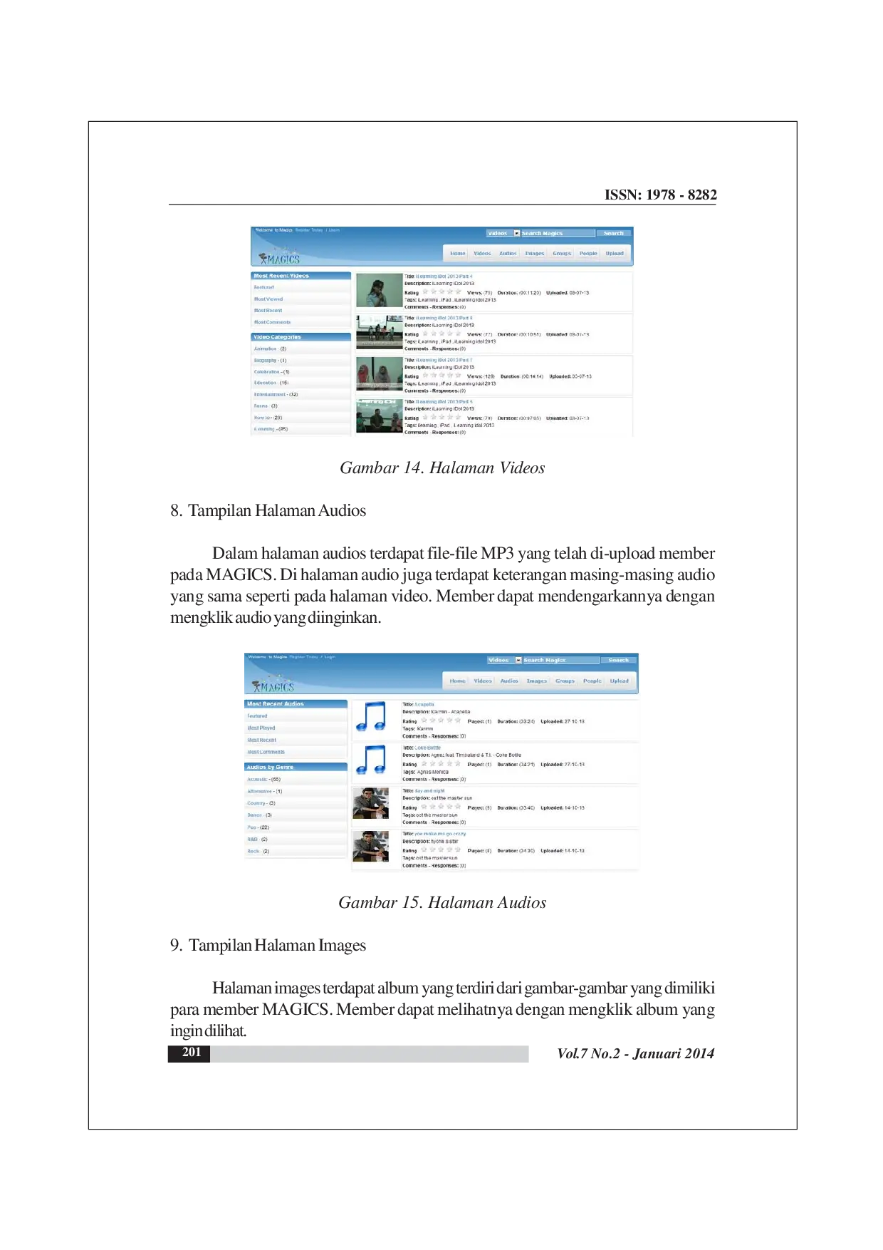 JURIS Penerapan Multimedia Audio Galery Ilearning Community And Services Sebagai Media Penyimpanan Dokumentasi Pada Perguruan Tinggi Raharja