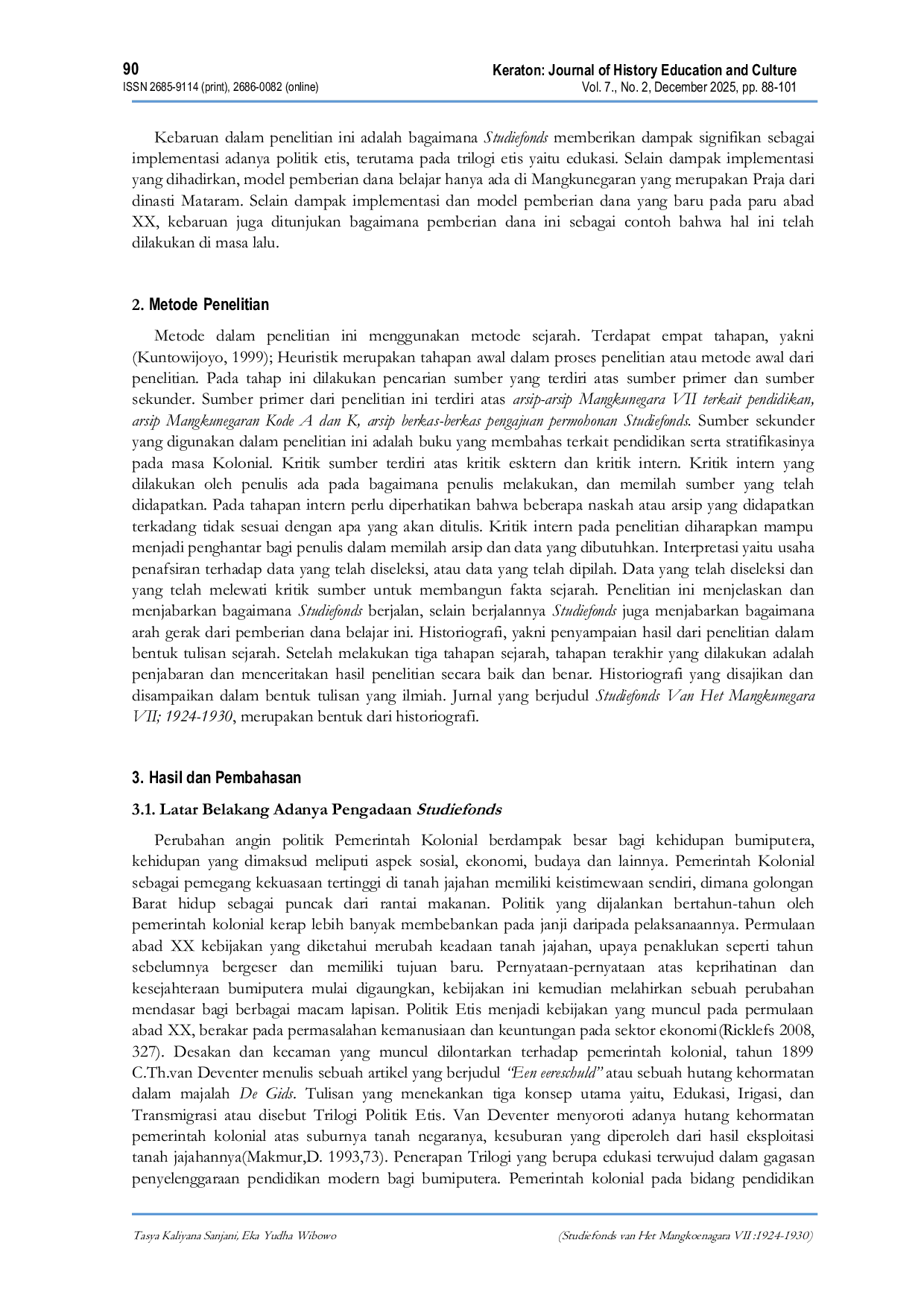 JURIS Studiefonds van Het Mangkoenagara VII 1924 1930