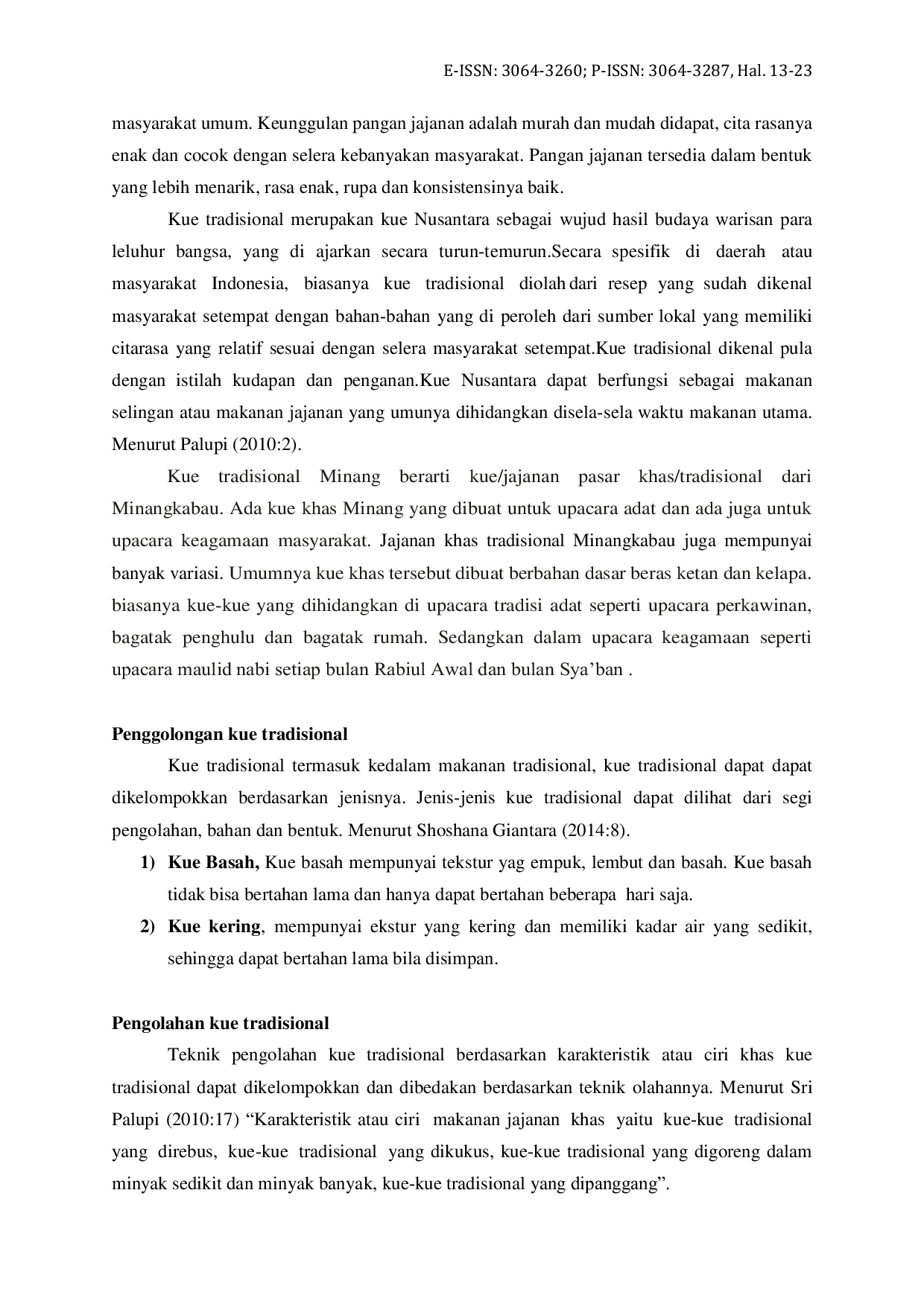 JURIS Upaya Memperkenalkan Kue Tradisional Pesisir Selatan Minang di Daerah Jabodetabek