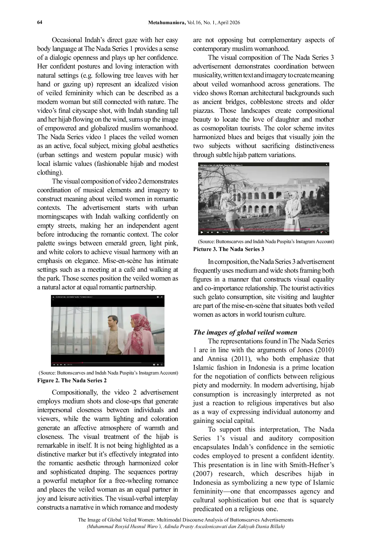 JURIS The Image of Global Veiled Women Multimodal Discourse Analysis Of Buttonscarves Advertisements