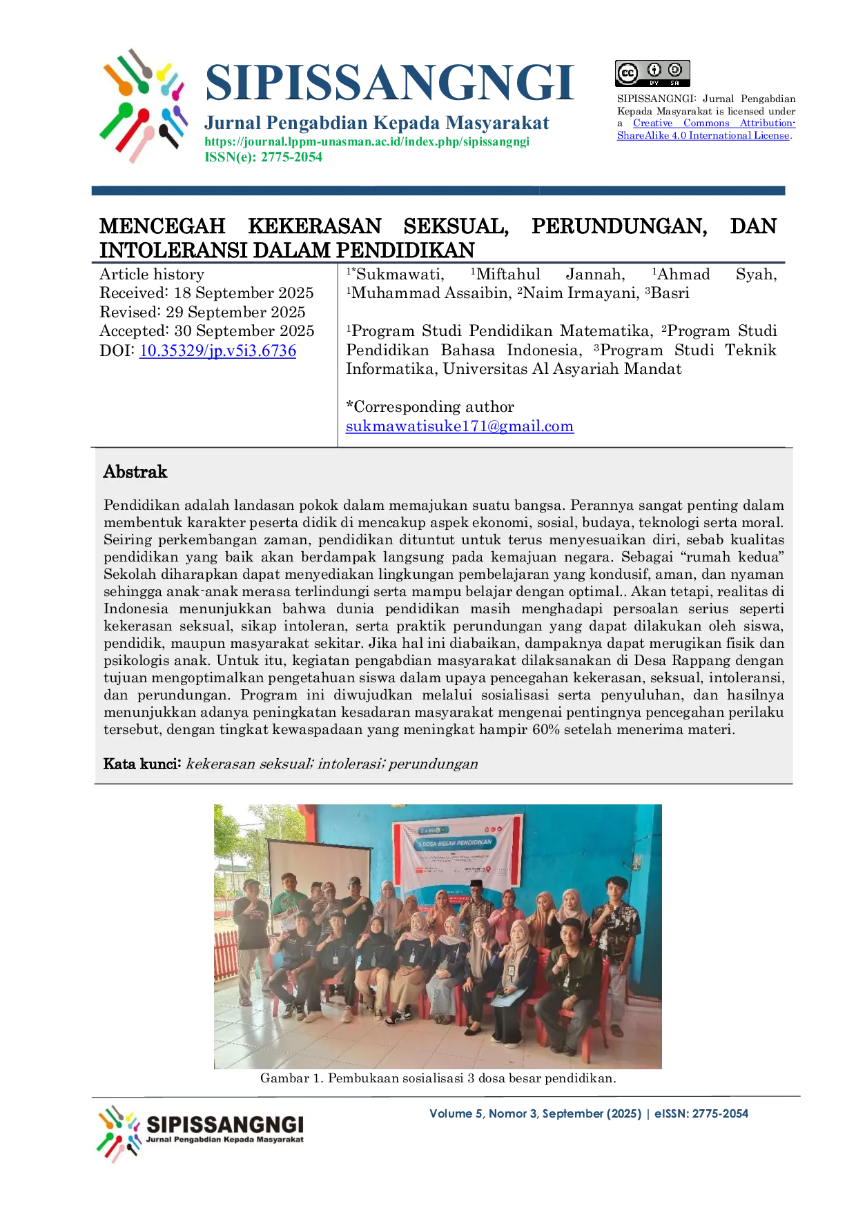 JURIS Mencegah Kekerasan Seksual Perundungan dan Intoleransi dalam Pendidikan