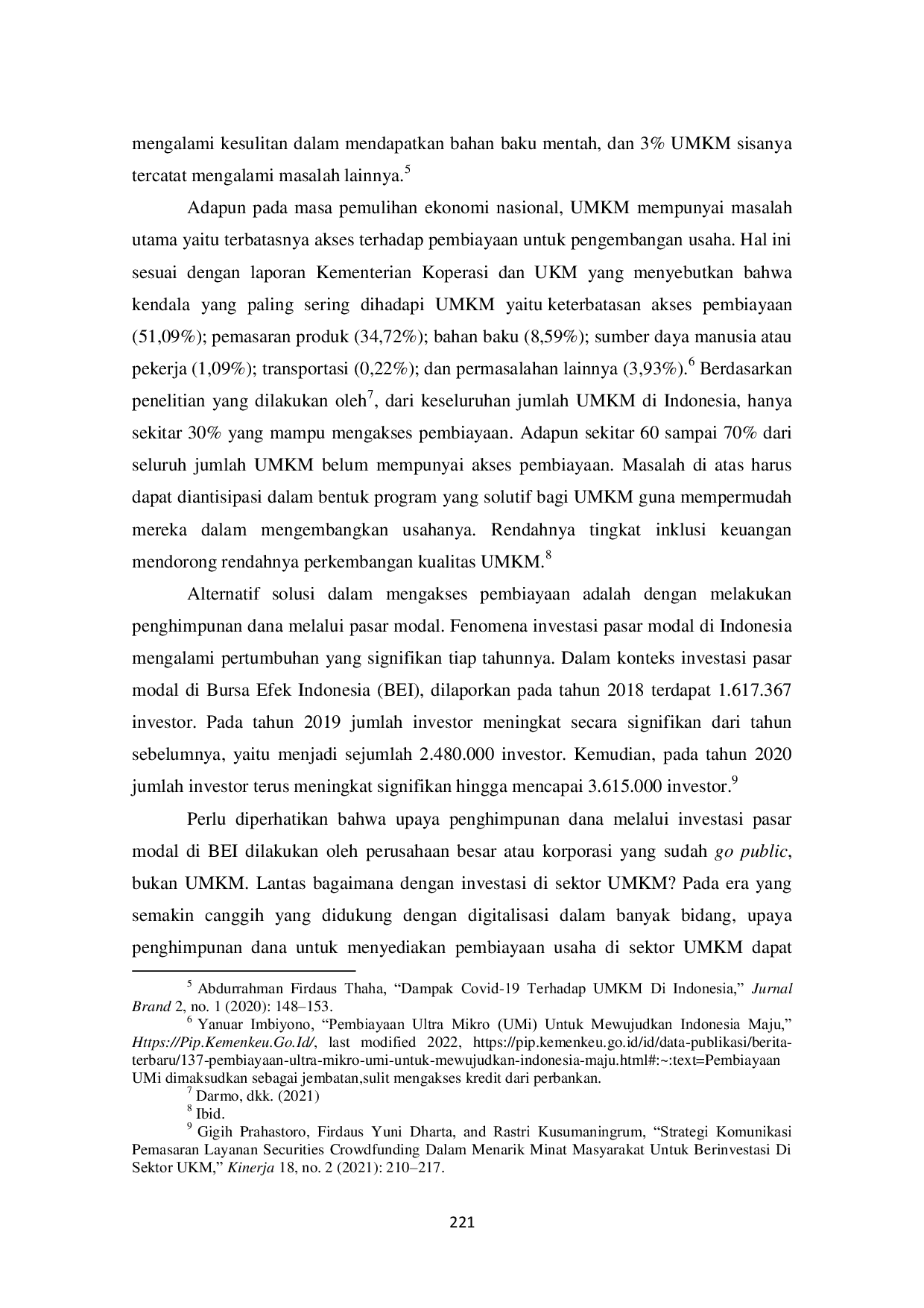 JURIS Hasanah Id Inovasi Platform Securities Crowdfunding Syariah Berbasis Investasi Wakaf Tunai Untuk Pengembangan UMKM Yang Berdaya Saing Pada Masa Pemulihan Ekonomi Nasional