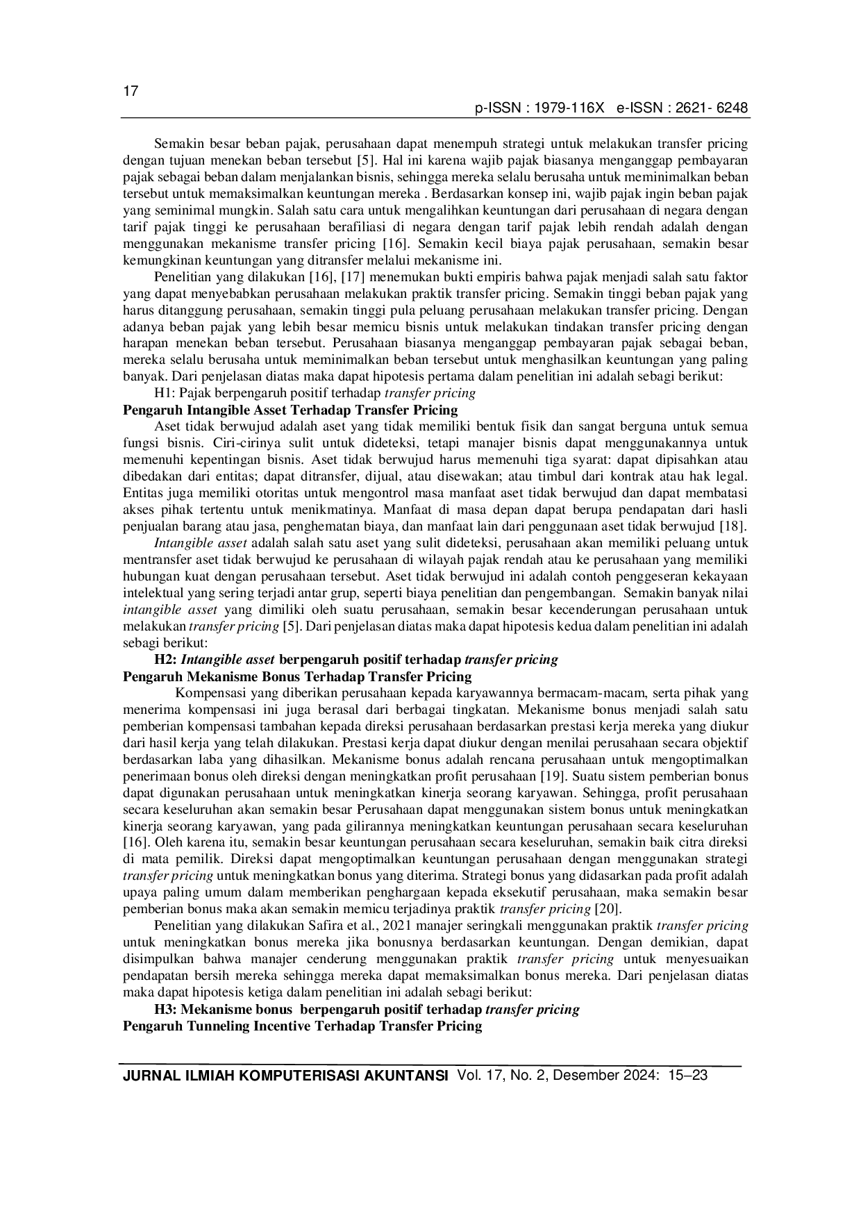 JURIS Praktik Transfer Pricing Perusahaan Sektor Manufaktur di Indonesia