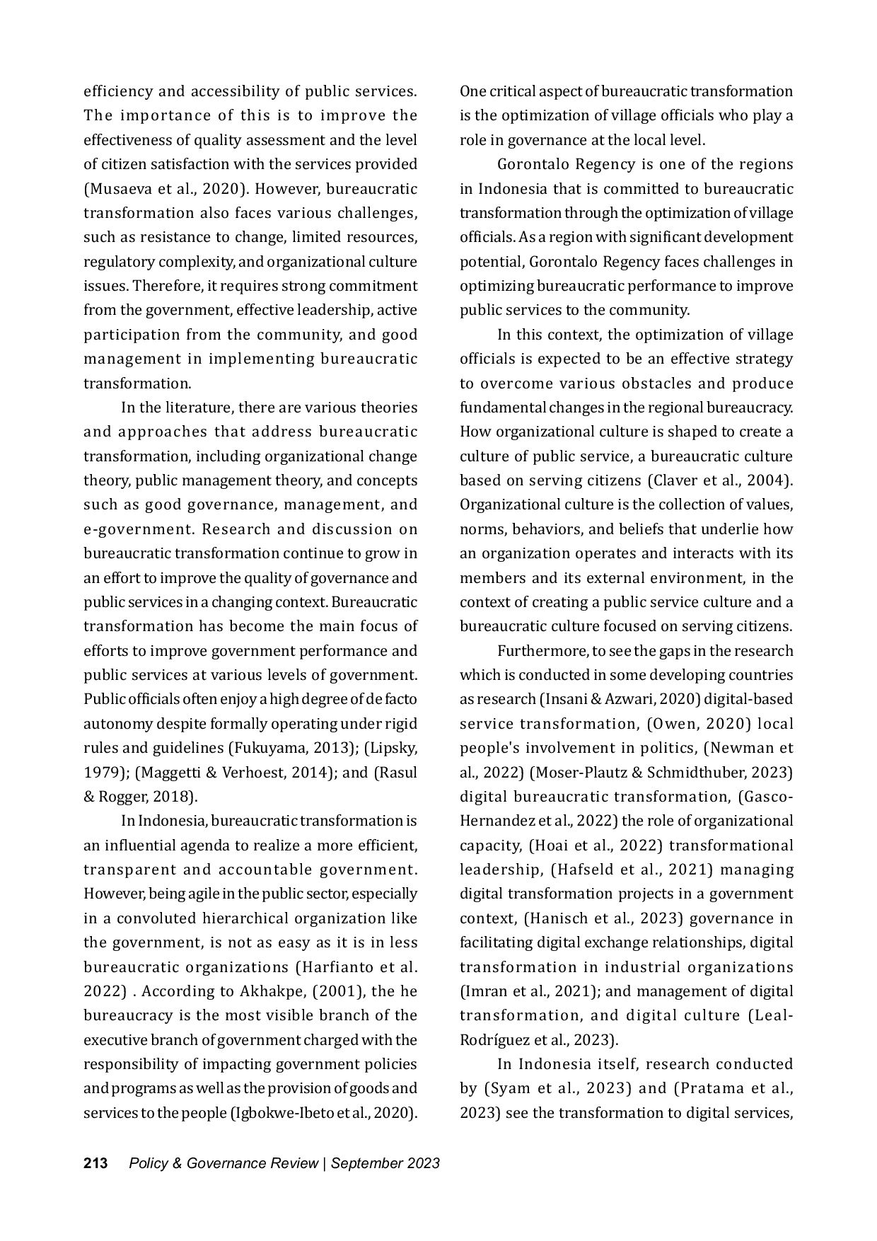 JURIS Optimizing Village Bureaucracy Transformation Gorontalo Indonesia