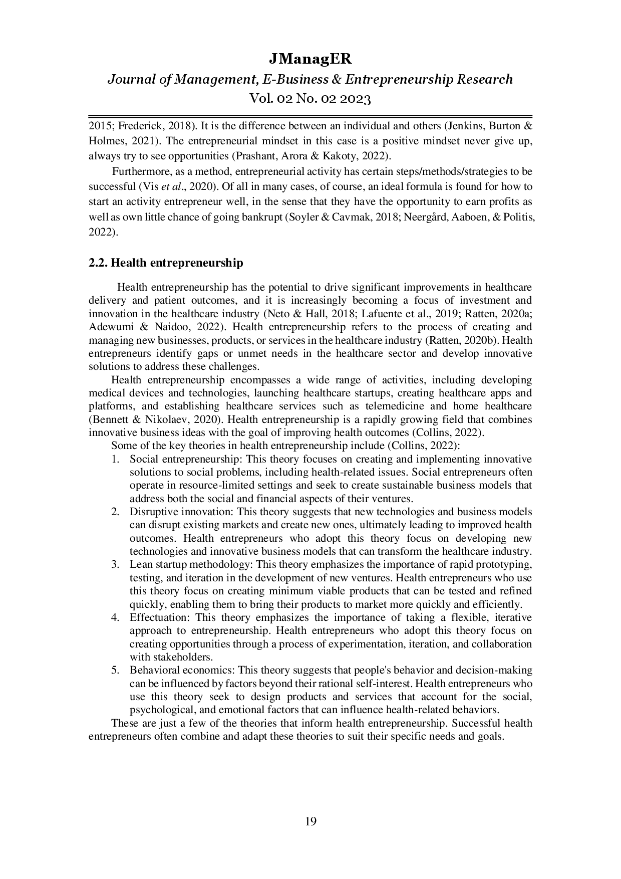 juris Health Student Entrepreneurship in Pandemic Era A Systematic Literature Review