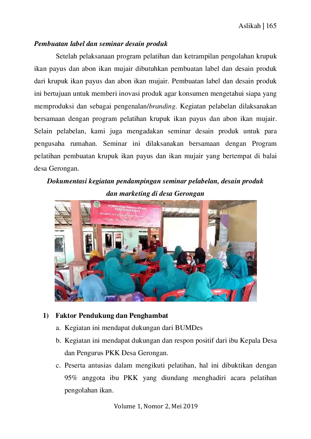 JURIS Pemberdayaan Perempuan Pesisir Dalam Pengelolaan Ikan Di Desa Gerongan Kecamatan Kraton Kabupaten Pasuruan