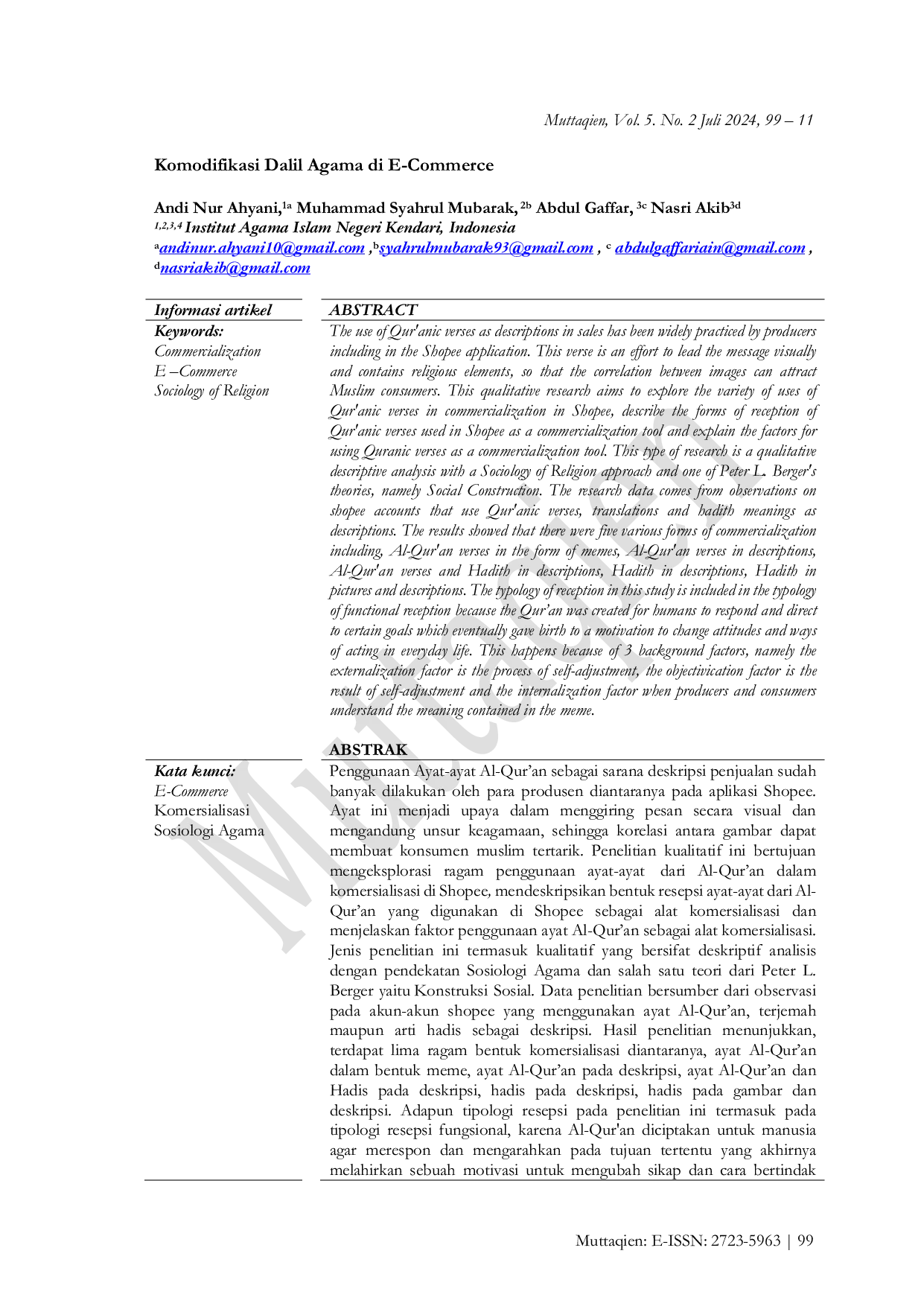 JURIS Komodifikasi Dalil Agama di E Commerce