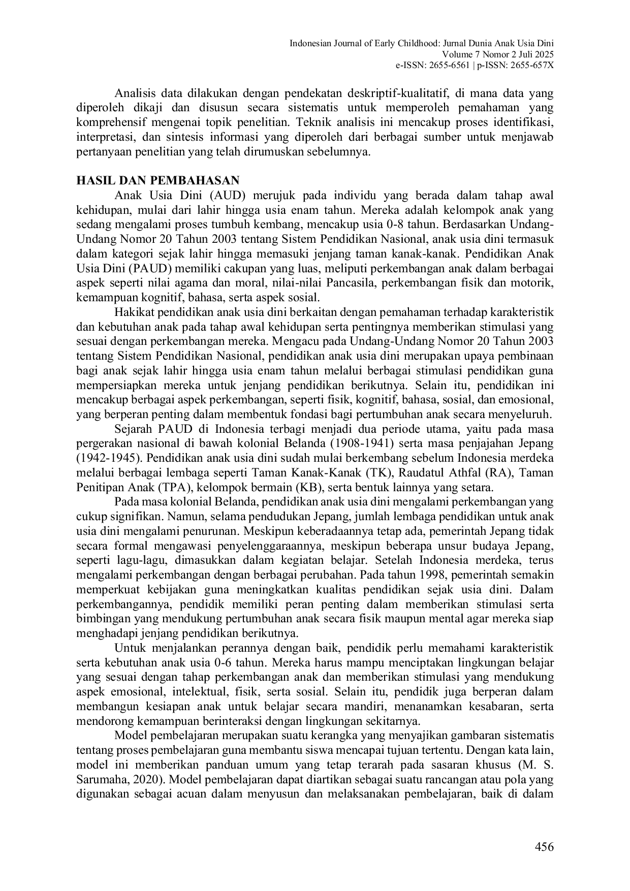 JURIS Mengenal Model Pendidikan High Scope Guna Memaksimalkan Potensi Anak Understanding the High Scope Education Model to Maximize Children s Potential
