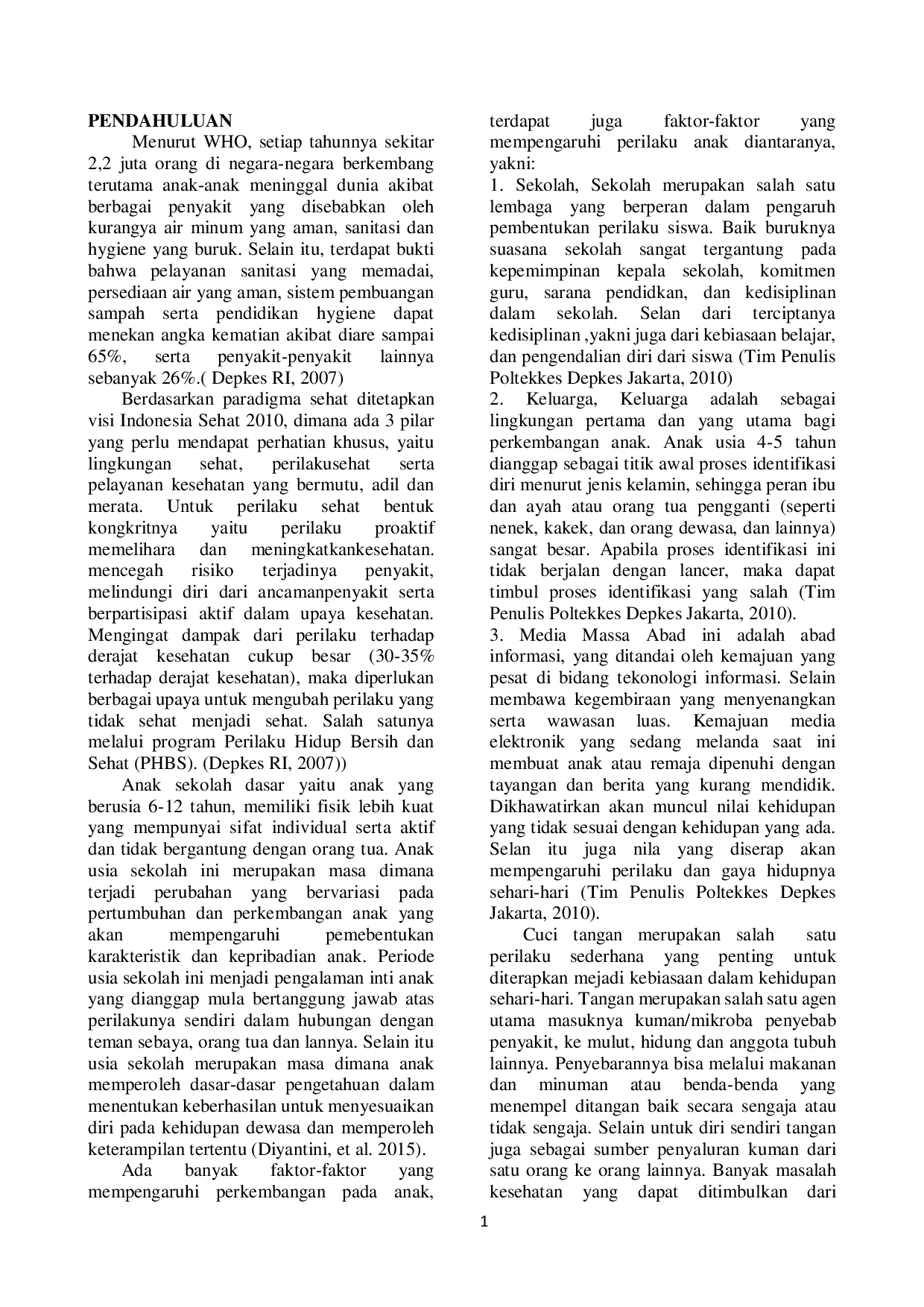 JURIS Penerapan Prilaku Hidup Bersih Dan Sehat Phbs Dengan Cara Cara Mencuci Tangan Yang Baik Dan Benar Pada Anak Usia Sekolah