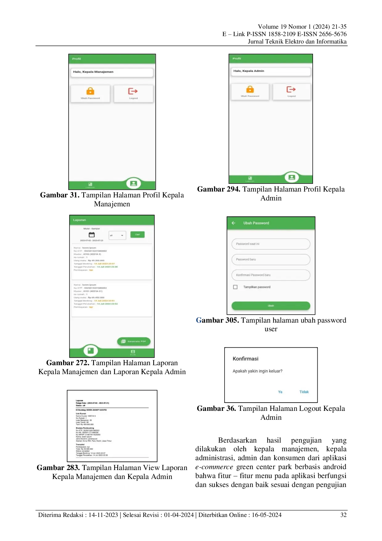 JURIS E Commerce Rumah Komersil Green Center Park Berbasis Android