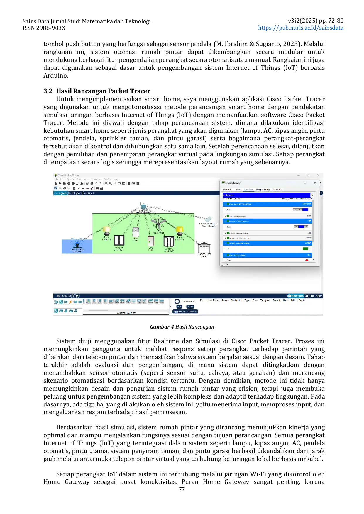 JURIS Desain Rumah Pintar dengan Konsep Internet of Things