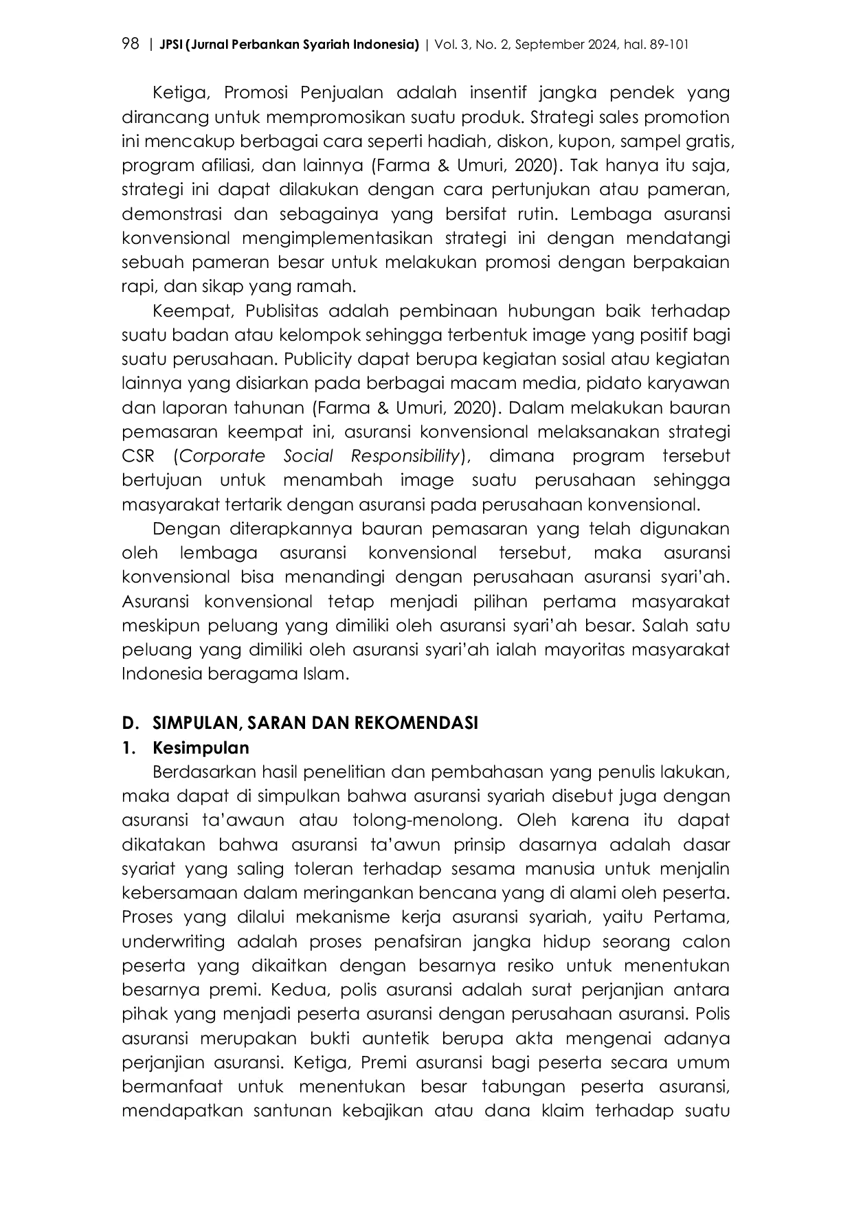 JURIS Faktor Masyarakat Lebih Memilih Asuransi Konvensional Dari Pada Asuransi Syariah