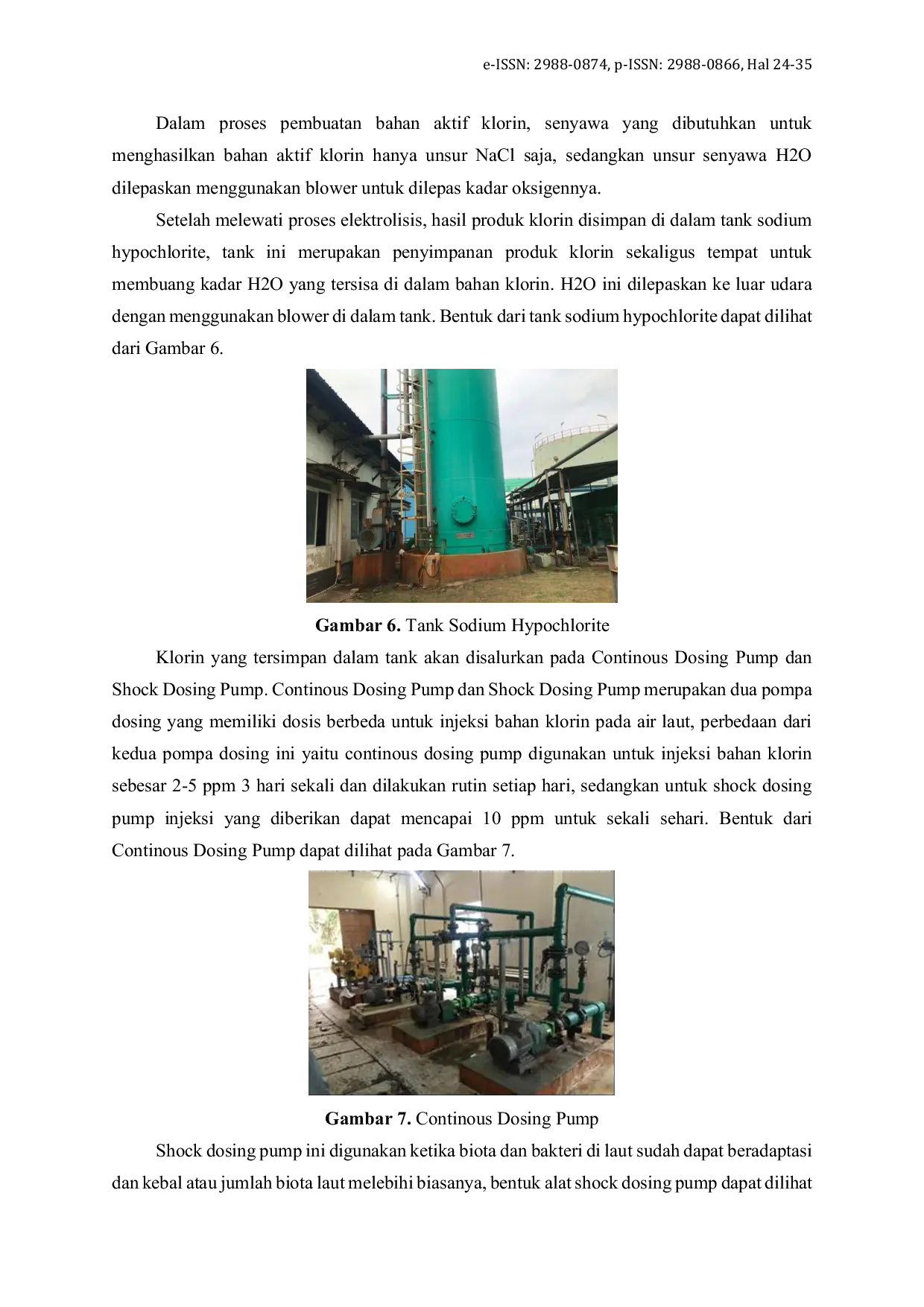 JURIS Peranan Teknologi Mesin Elektrolizer sebagai Penghasil Sodium Hyphochlorite pada Pembangkit PT Indonesia Power UJP PLTU Banten 2 Labuan