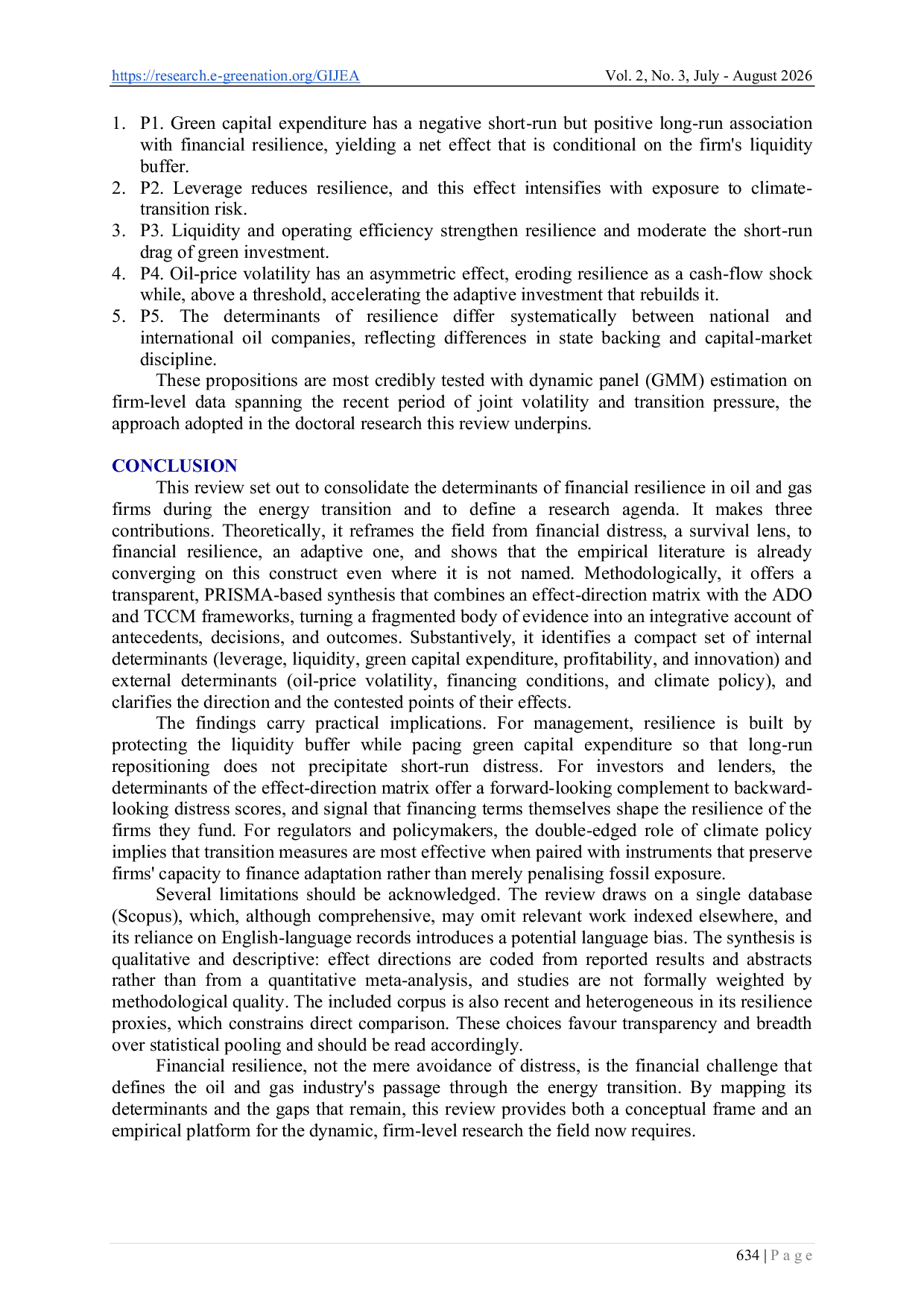 JURIS From Financial Distress to Financial Resilience A Systematic Review of the Determinants and Research Agenda for Oil and Gas Firms in the Energy Transition