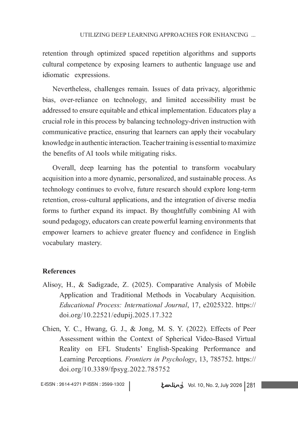 JURIS Utilizing Deep Learning Approaches for Enhancing English Vocabulary Acquisition