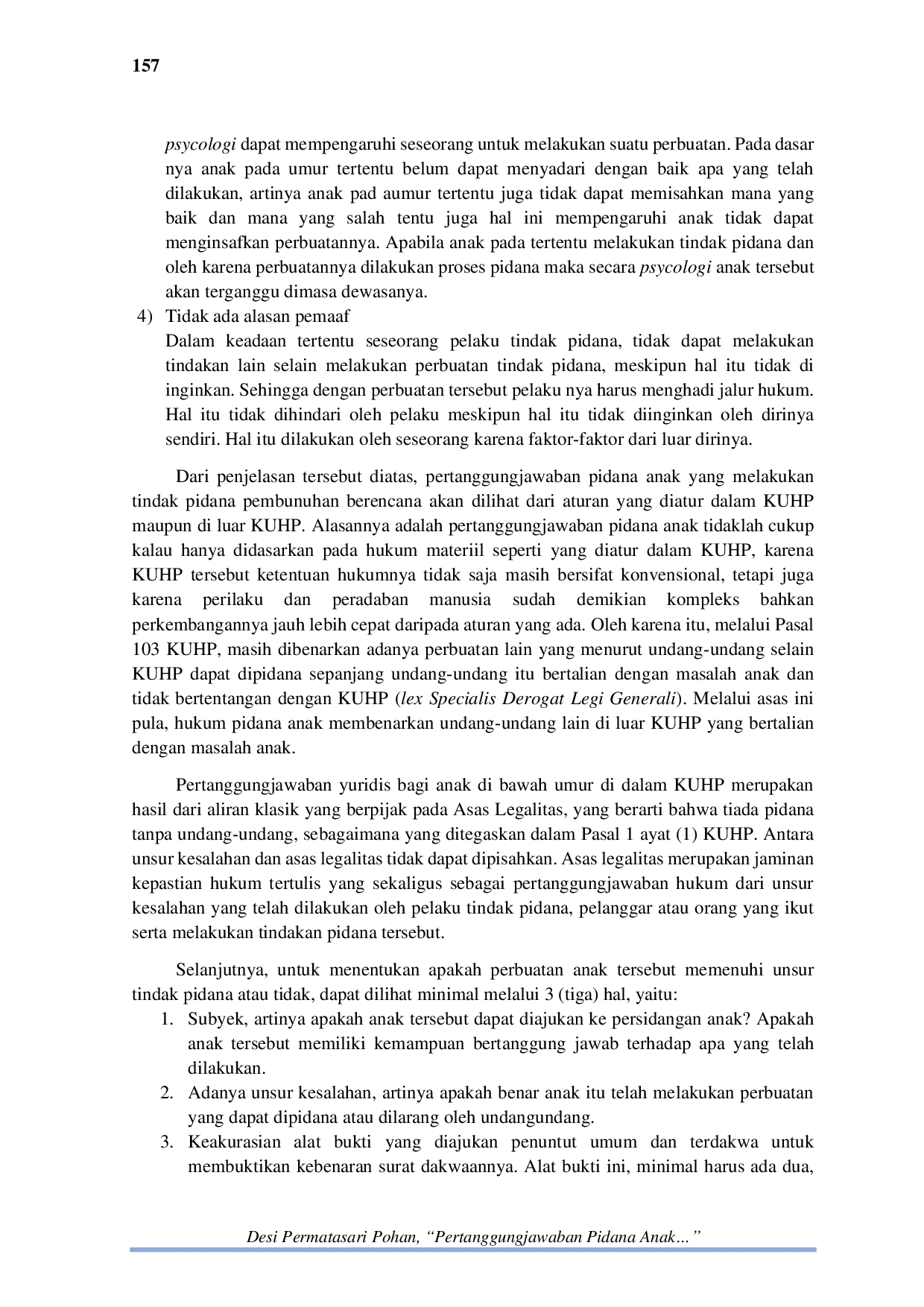 JURIS Pertanggungjawaban Pidana Anak Yang Berkonflik Dengan Hukum Dalam Tindak Pidana Pembunuhan Berencana