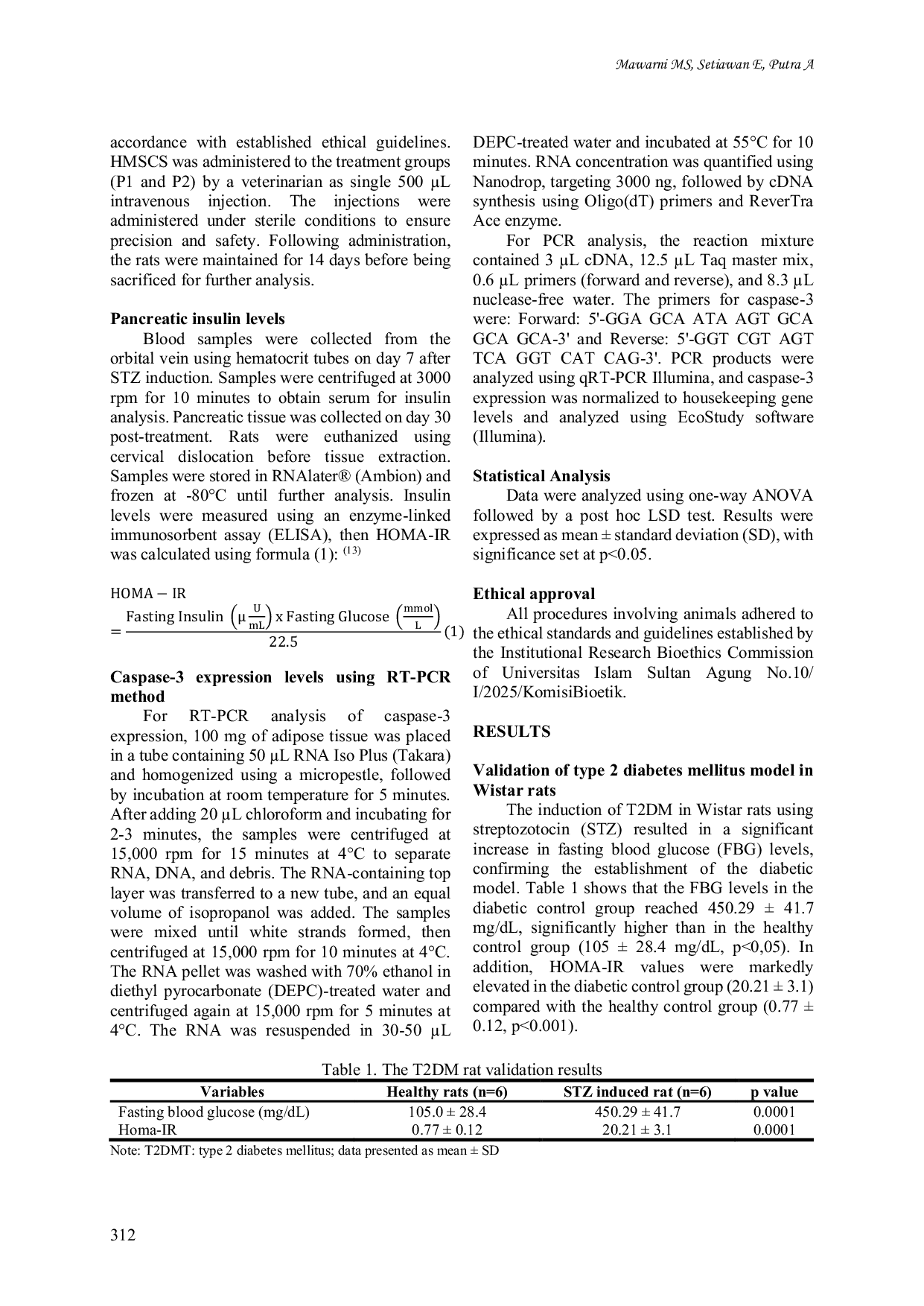 JURIS Hypoxic mesenchymal stem cell derived secretome and alkaline water synergistically reduce apoptosis and insulin resistance in type 2 diabetes mellitus rat model