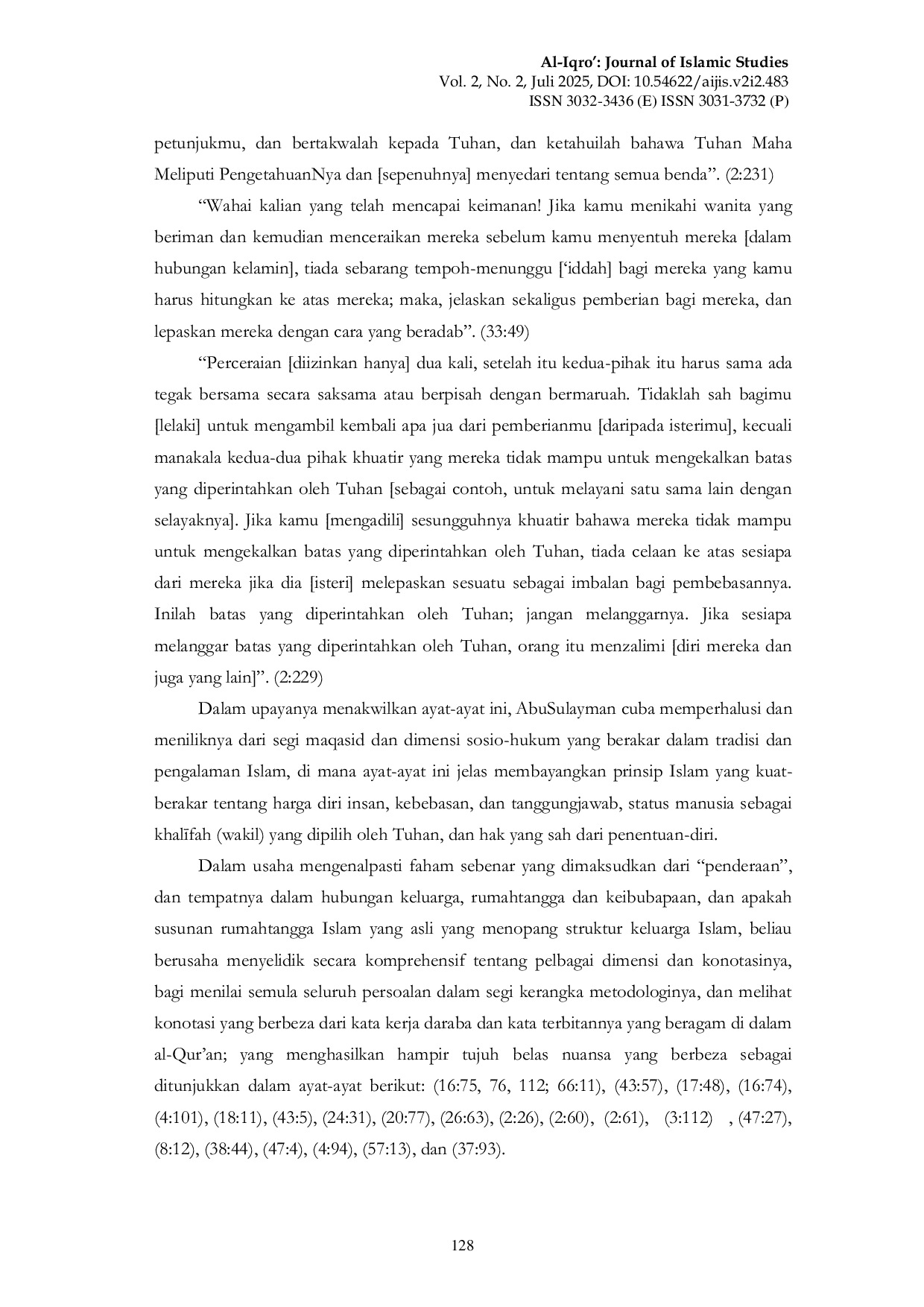 JURIS Pendidikan Rumah Tangga Menurut Abdulhamid AbuSulayman