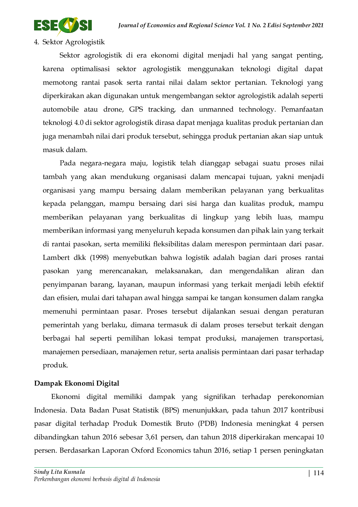 JURIS Perkembangan Ekonomi Berbasis Digital Di Indonesia