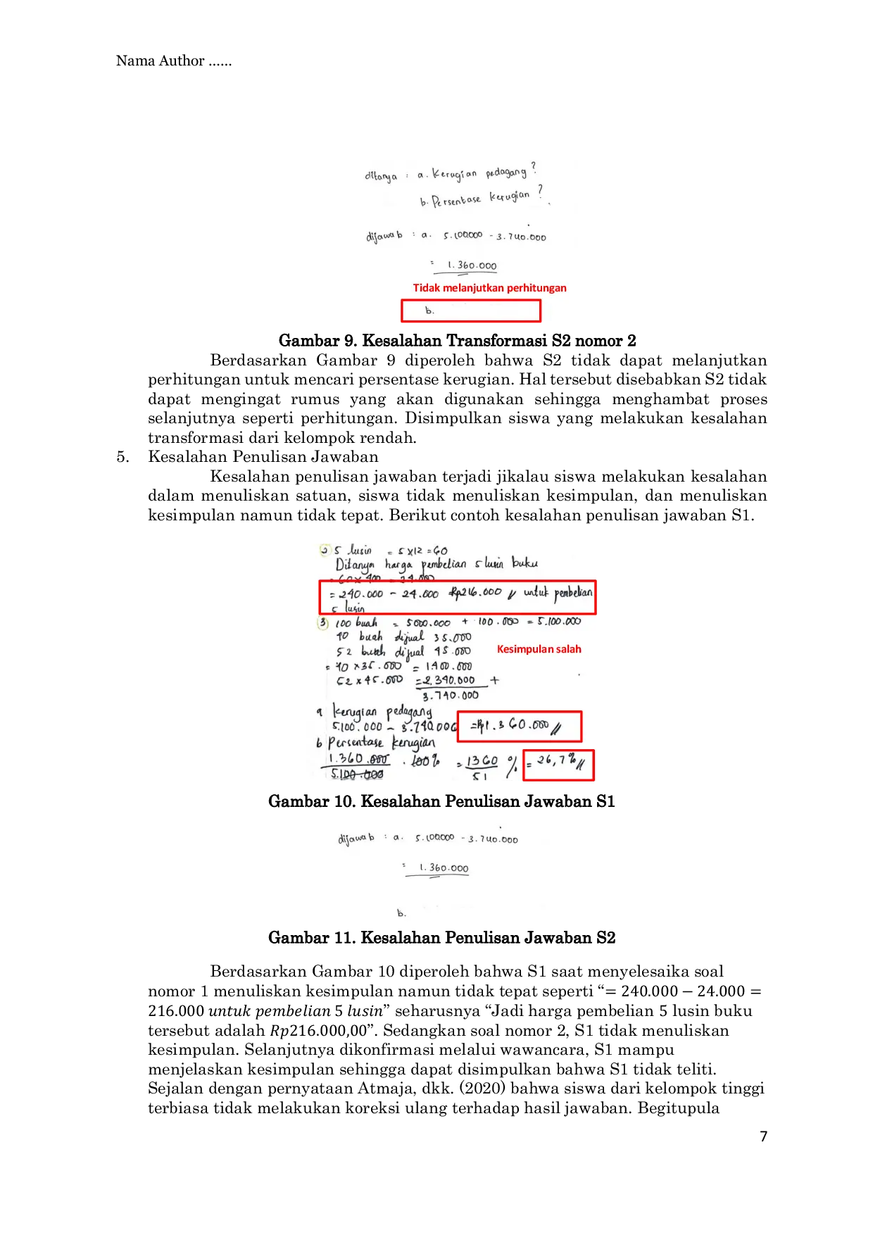 JURIS Bagaimana Bentuk Kesalahan Siswa dalam Menyelesaikan Soal Cerita Berdasarkan Prosedur Newman