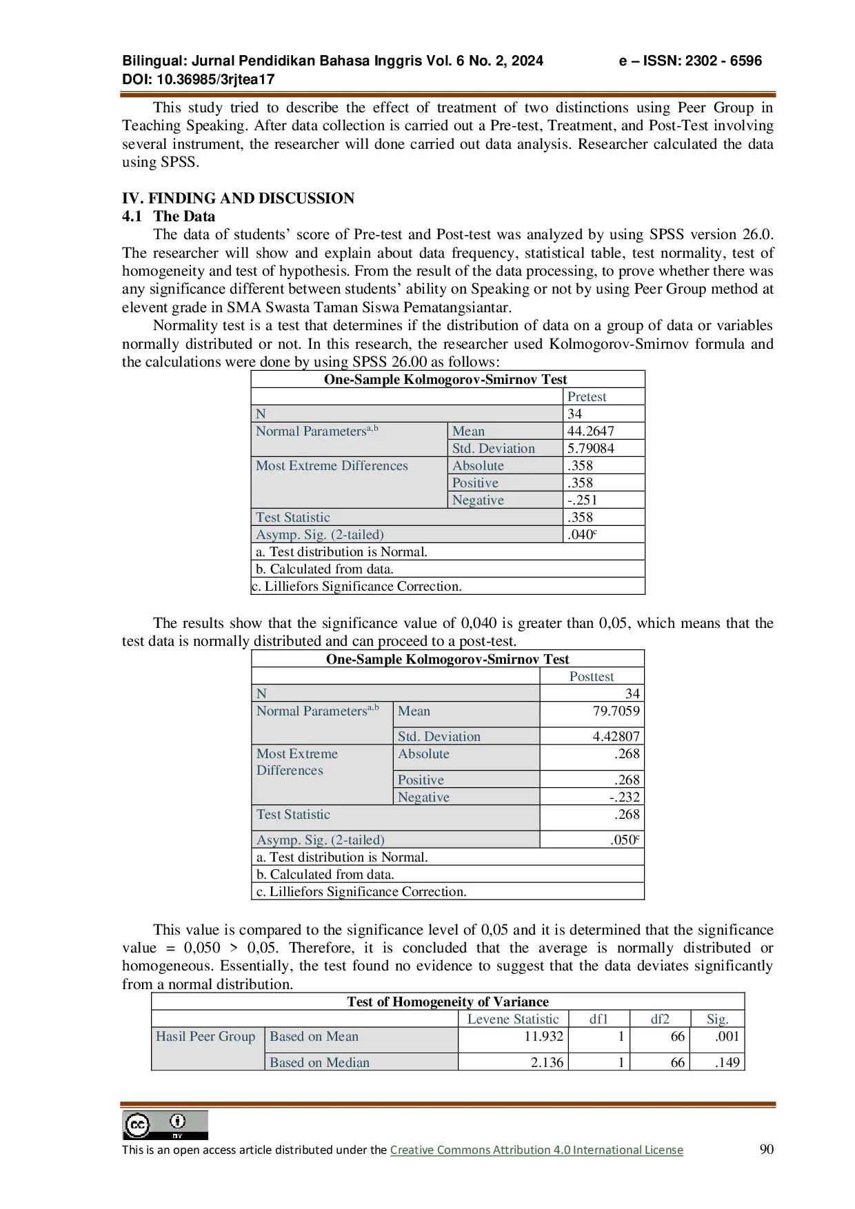 JURIS Improving Students Speaking Skill Through Conversation With Peetr Group Method Grade Eleventh In Senior High School Tamansiswa Pematangsiantar