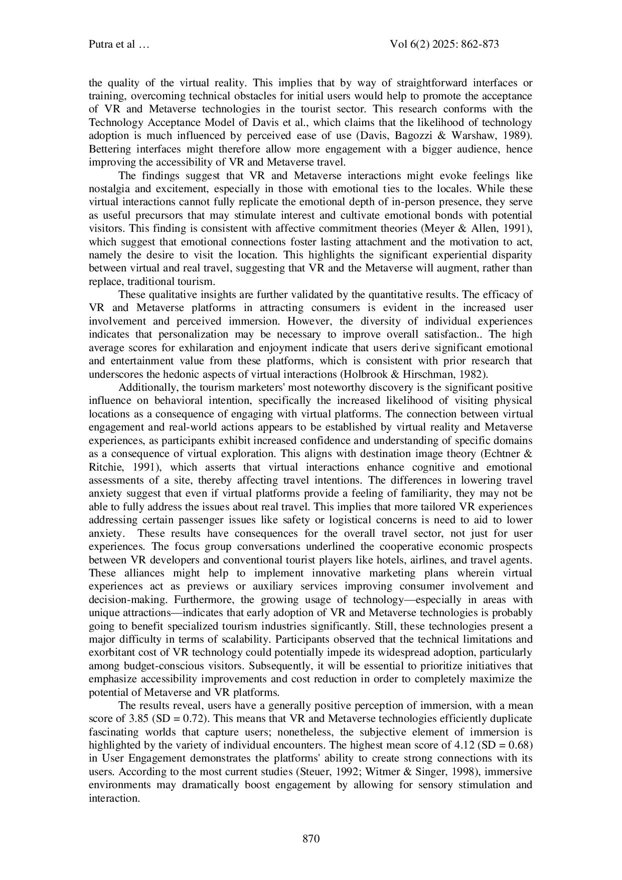 JURIS From Virtual to Reality How Metaverse and VR Technologies Influence Travel Decisions