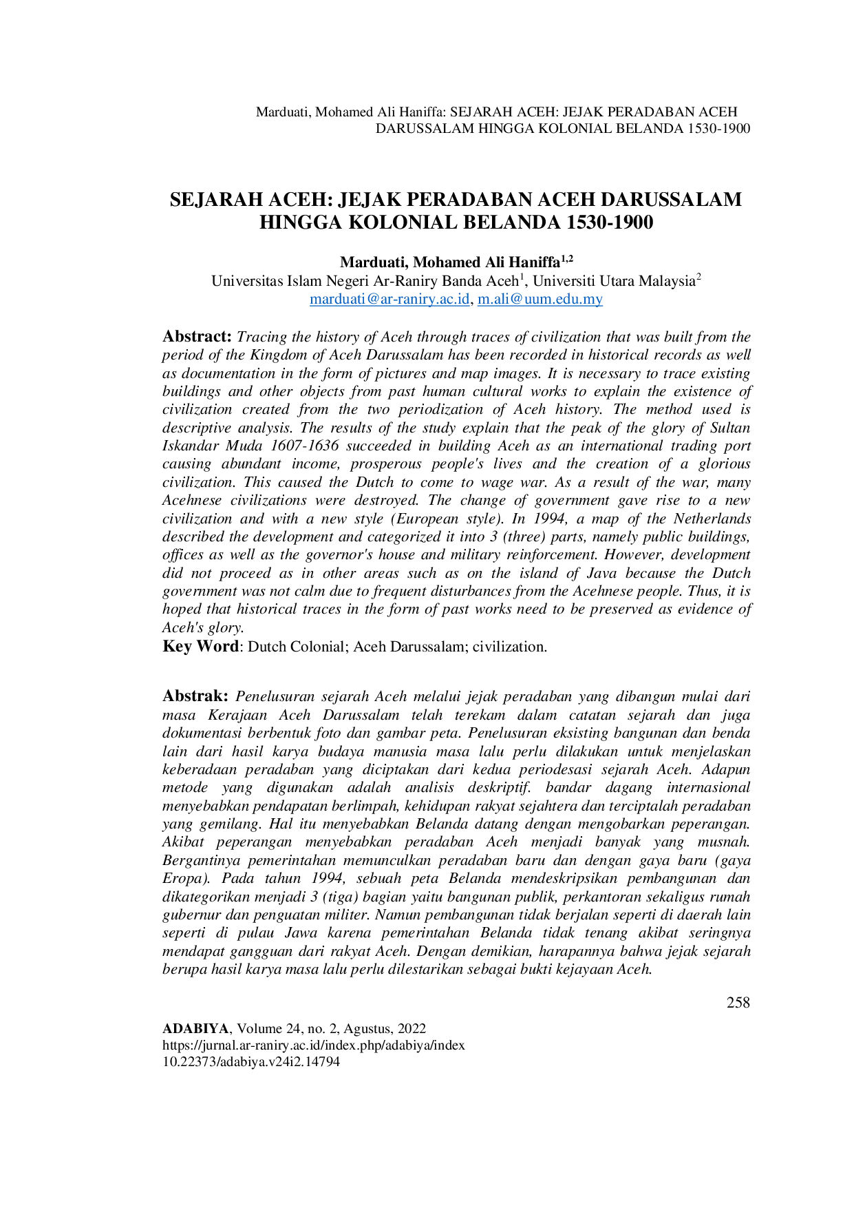 JURIS Sejarah Aceh Jejak Peradaban Aceh Darussalam Hingga Kolonial Belanda 1530 1900