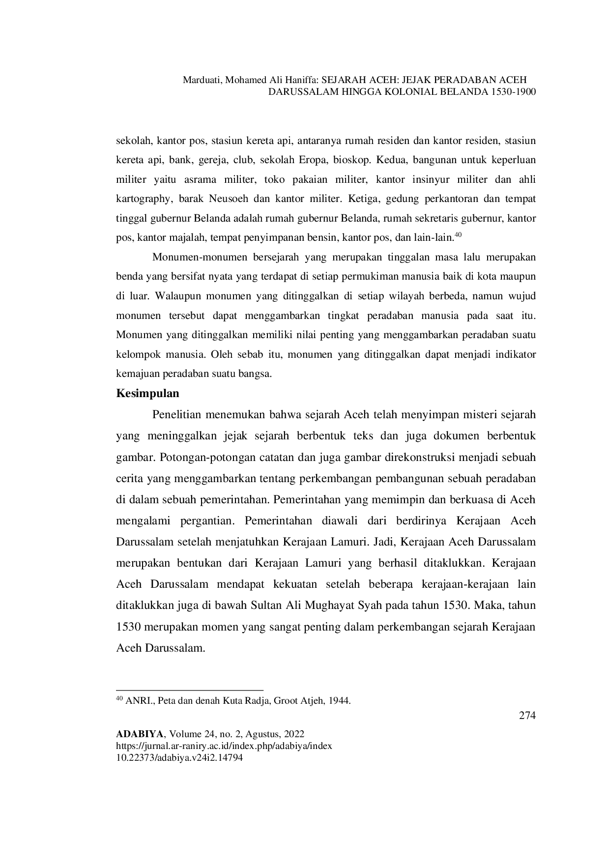 JURIS Sejarah Aceh Jejak Peradaban Aceh Darussalam Hingga Kolonial Belanda 1530 1900