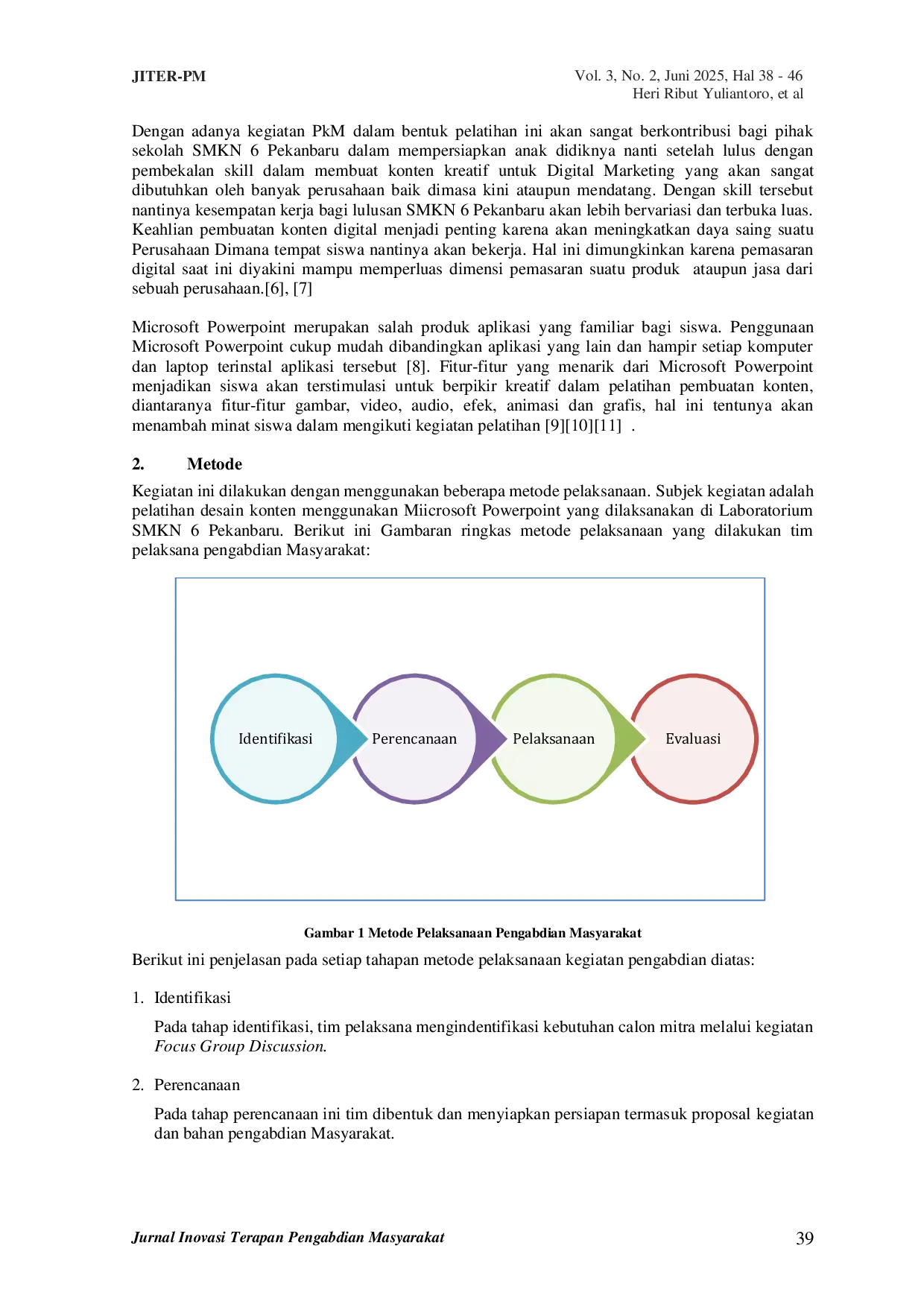 JURIS Pelatihan Pembuatan Konten Digital Marketing Untuk Siswa SMKN 6 Pekanbaru