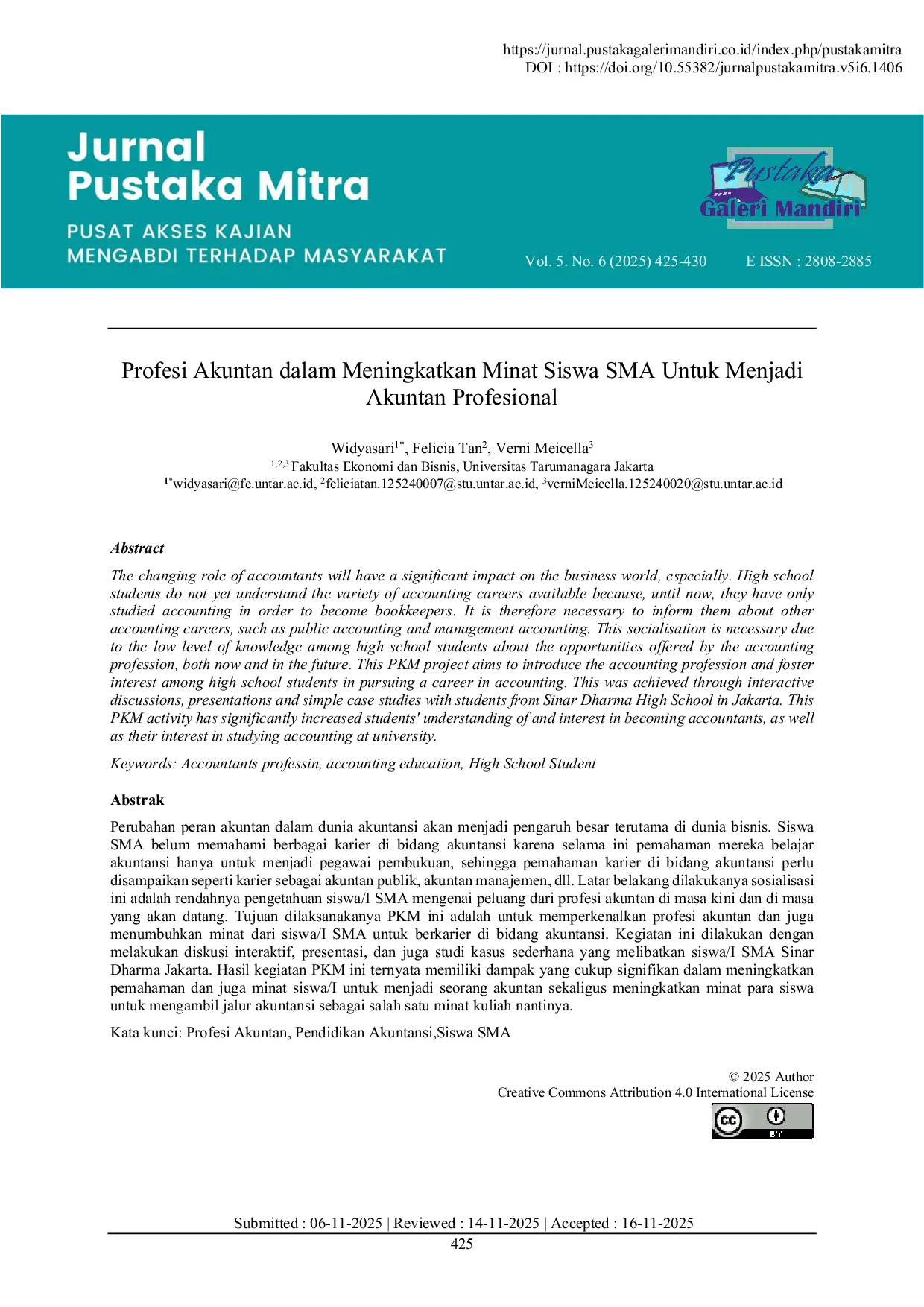 JURIS Profesi Akuntan dalam Meningkatkan Minat Siswa SMA Untuk Menjadi Akuntan Profesional
