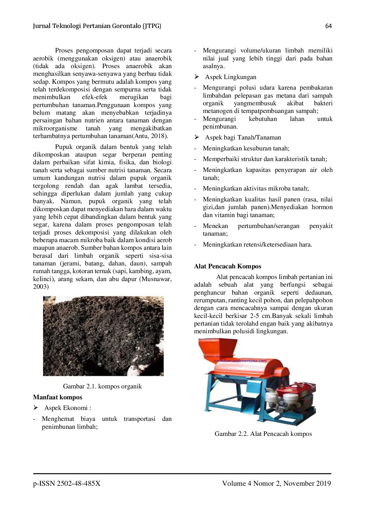 juris RANCANG BANGUN DAN PENGUJIAN ALAT PENCACAH KOMPOS DENGAN SUDUT MATA PISAU 45o