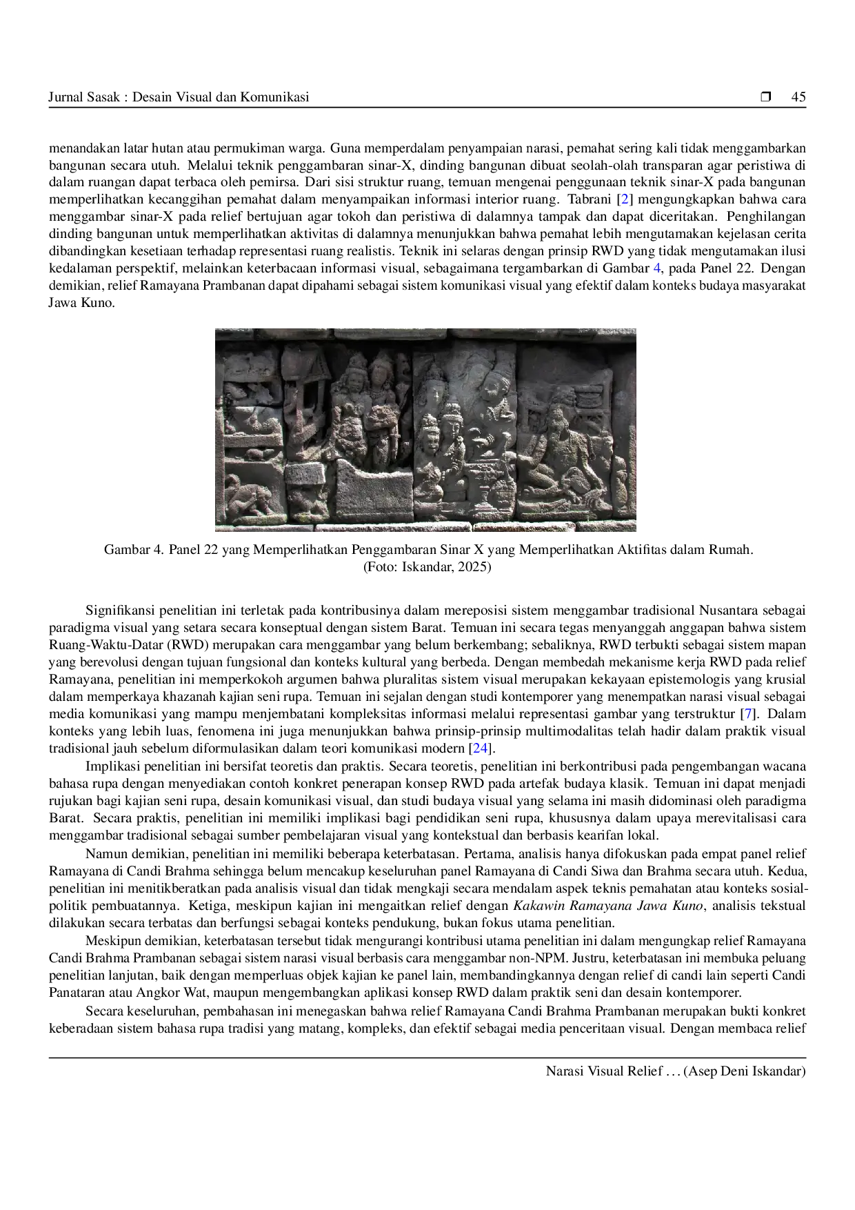 JURIS Narasi Visual Relief Cerita Ramayana di Candi Brahma Prambanan Kajian Cara Menggambar dan Bahasa Rupa Khas