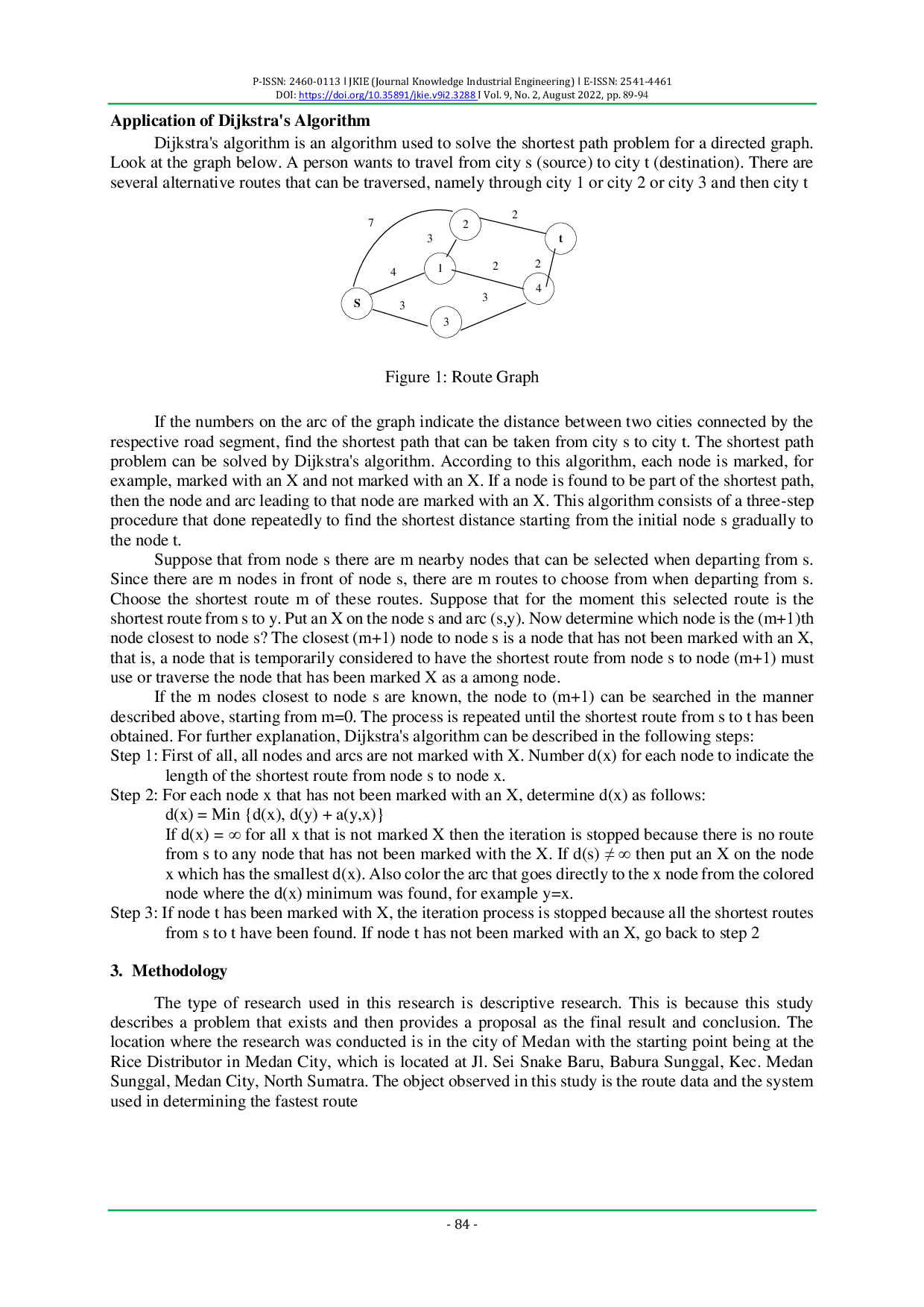 JURIS Determining the Optimal Rice Distribution Route in Medan City Using Dijkstra s Algorithm
