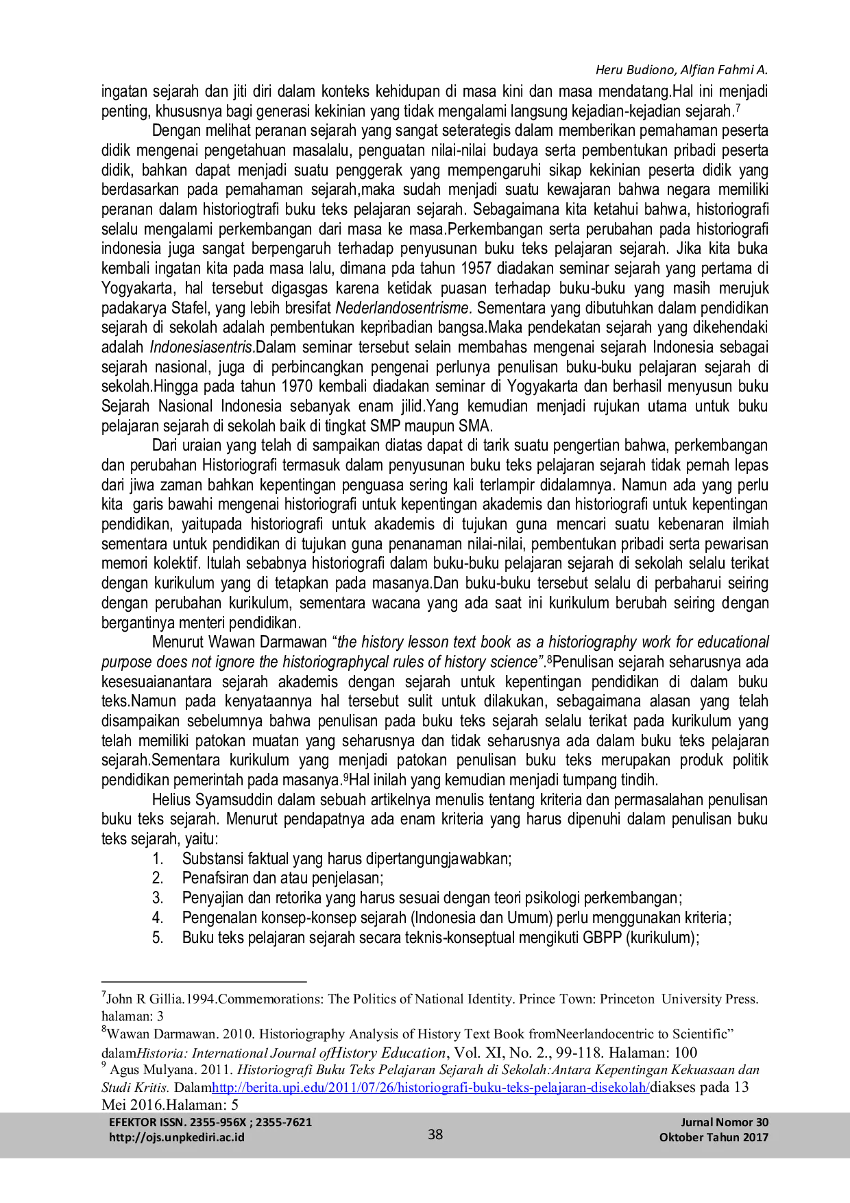 JURIS Perkembangan Historiografi Buku Teks Sejarah Di Indonesia Masa Orde Baru Hingga Reformasi