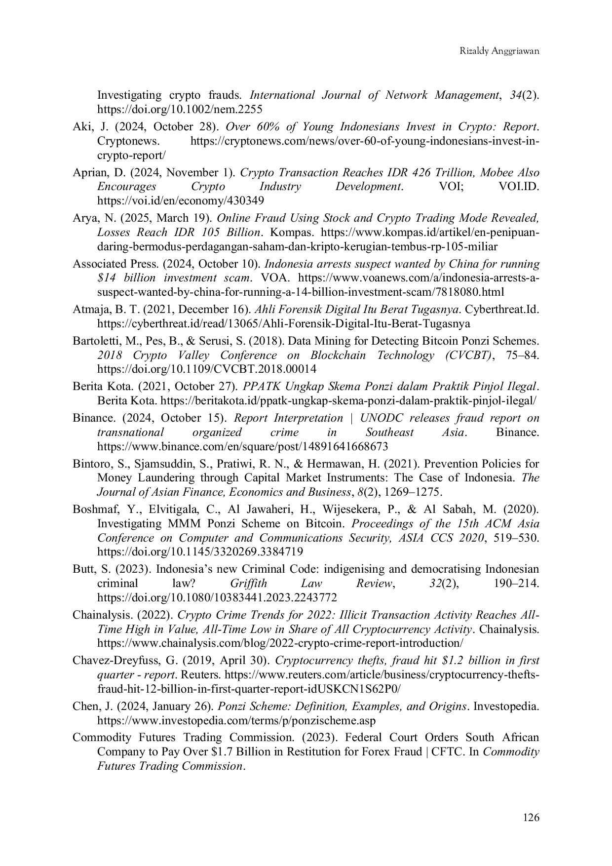 JURIS Countering Transnational Digital Ponzi Schemes in Indonesia Legal Frameworks Institutional Challenges and Reform Pathways