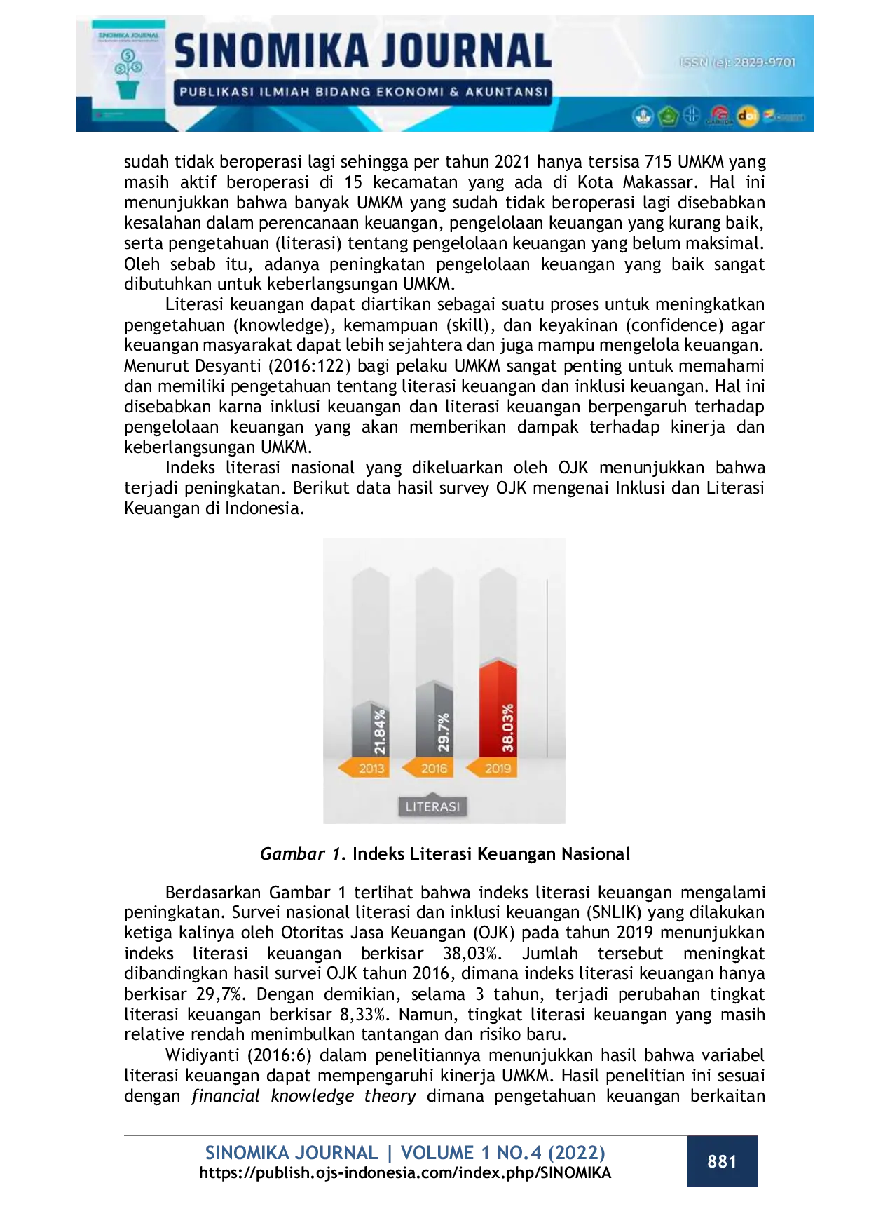 JURIS Pengaruh Literasi Keuangan Terhadap Pengelolaan Keuangan UMKM di Kota Makassar