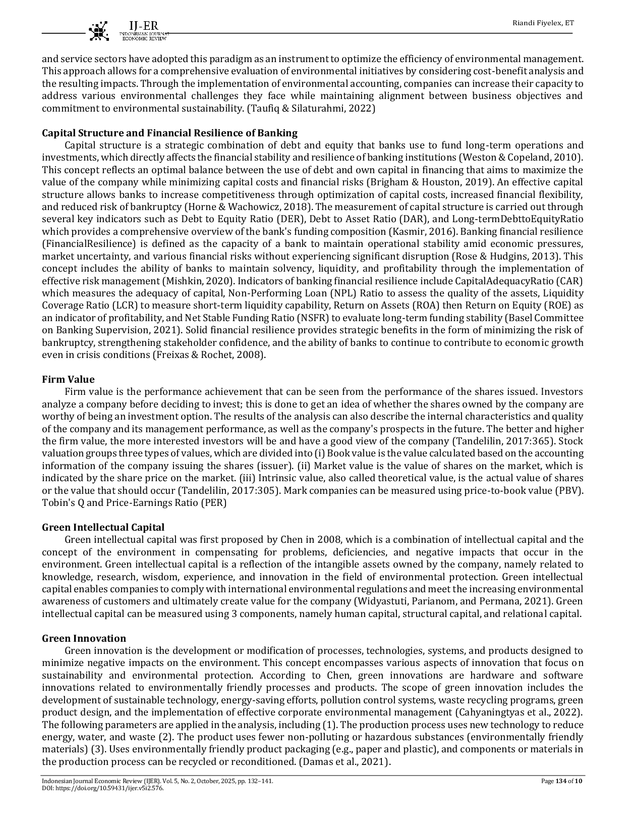 JURIS Impact Of Disclosure Green Intellectual Capital Green Innovation And Corporate Social Responsibility On Firm Value With Financial Performance And Environmental Performance As Intervening Variables