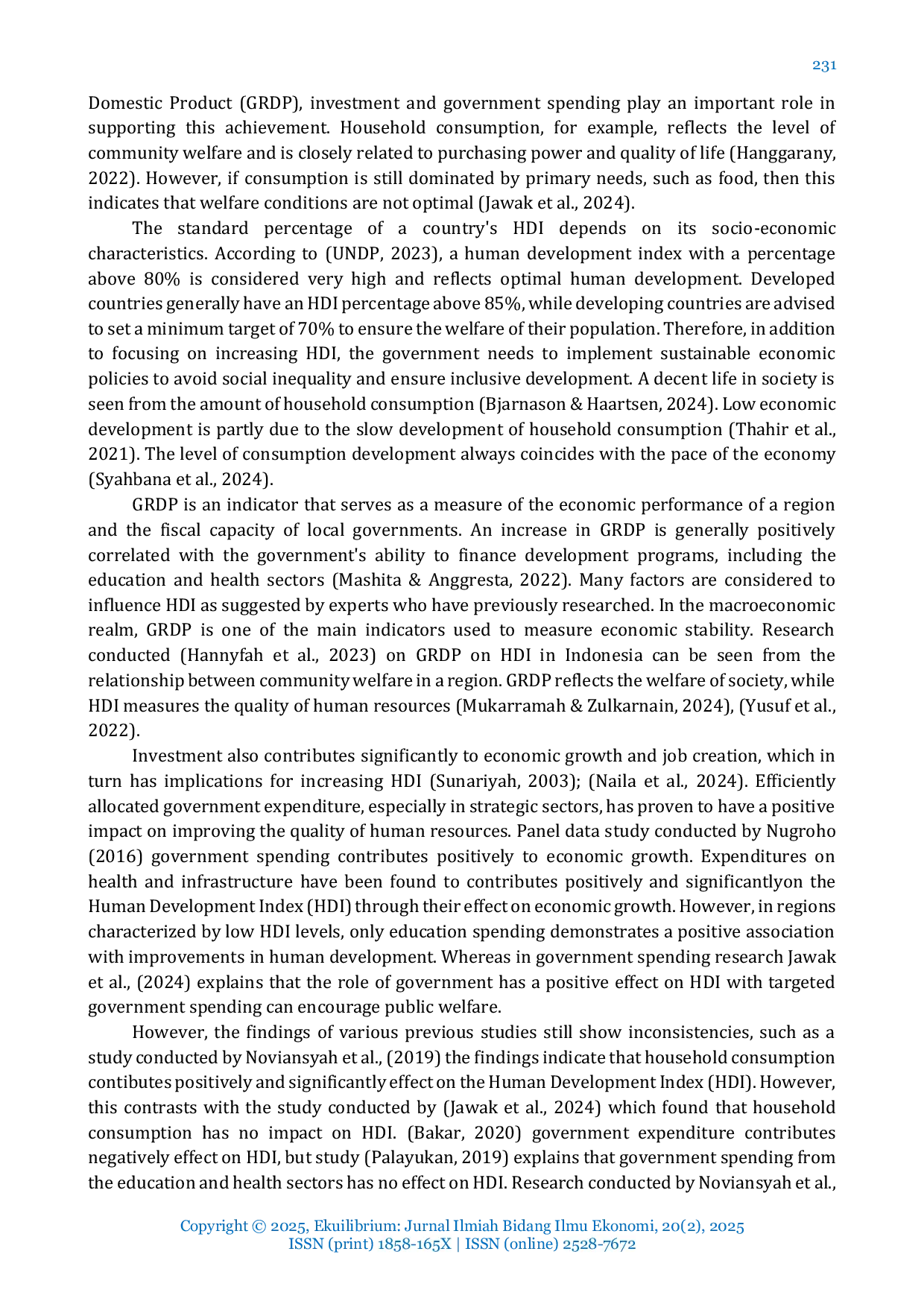 JURIS Dynamic Panel Data Analysis of the Human Development Index in Indonesia