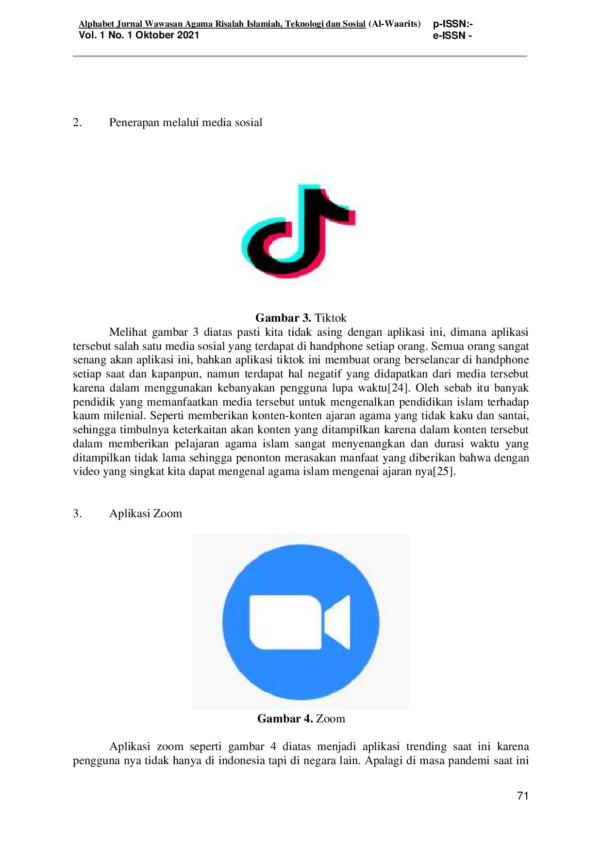 JURIS Peran Teknologi Dalam Pendidikan Agama Islam Pada Globalisasi Untuk Kaum Milenial Pelajar