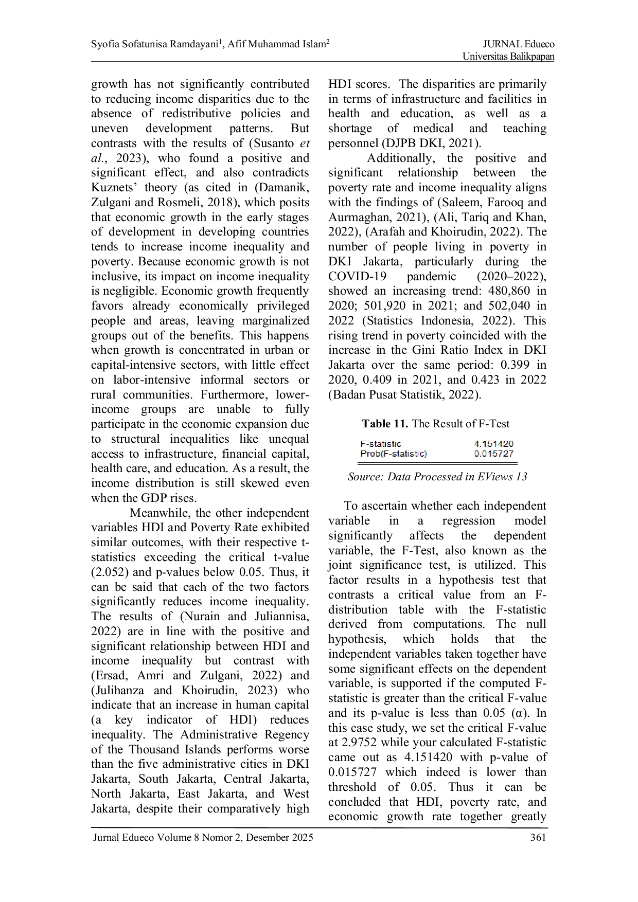 JURIS Rich and Left Behind in the Same City Unraveling Income Inequality in DKI Jakarta