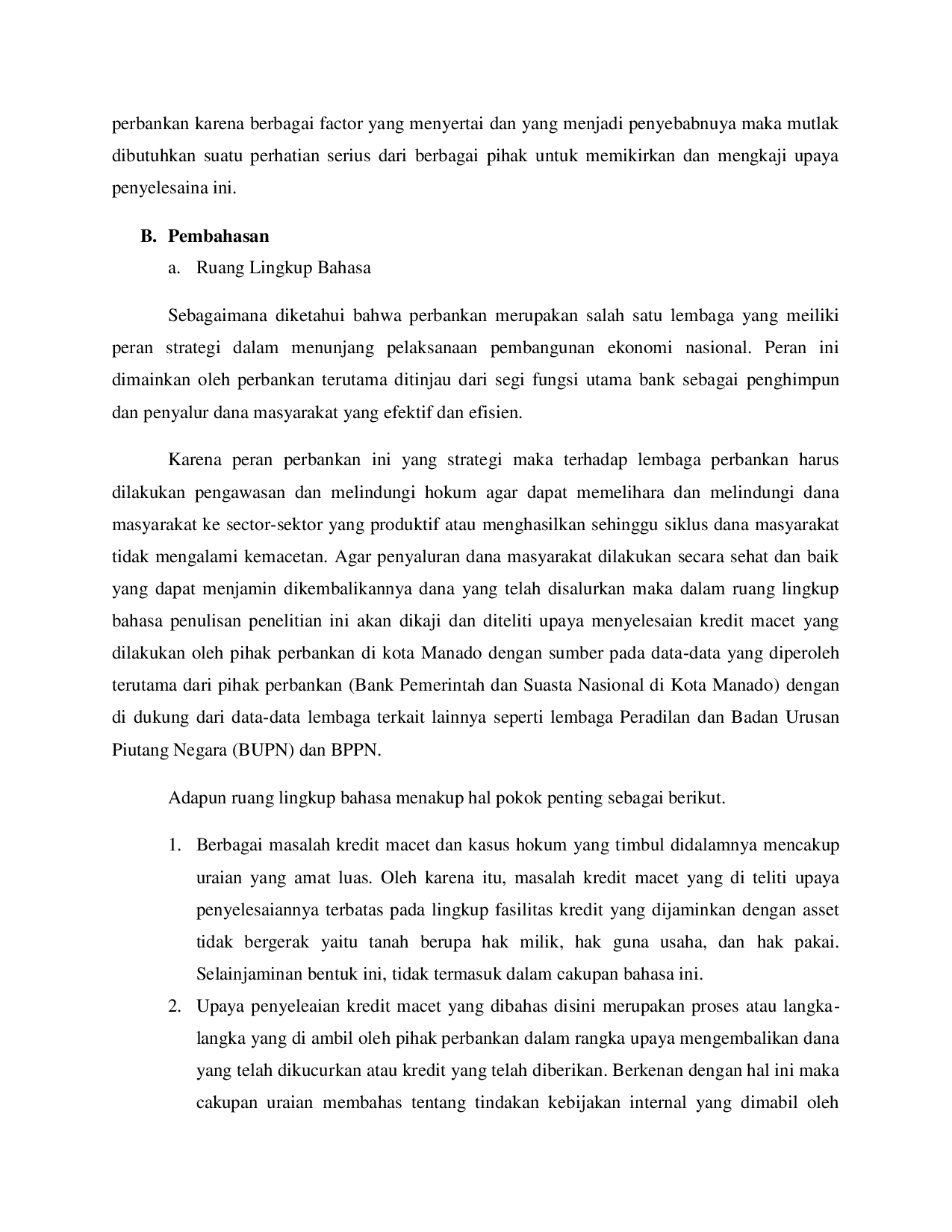 juris Upaya Penyelesaian Kredit Macet