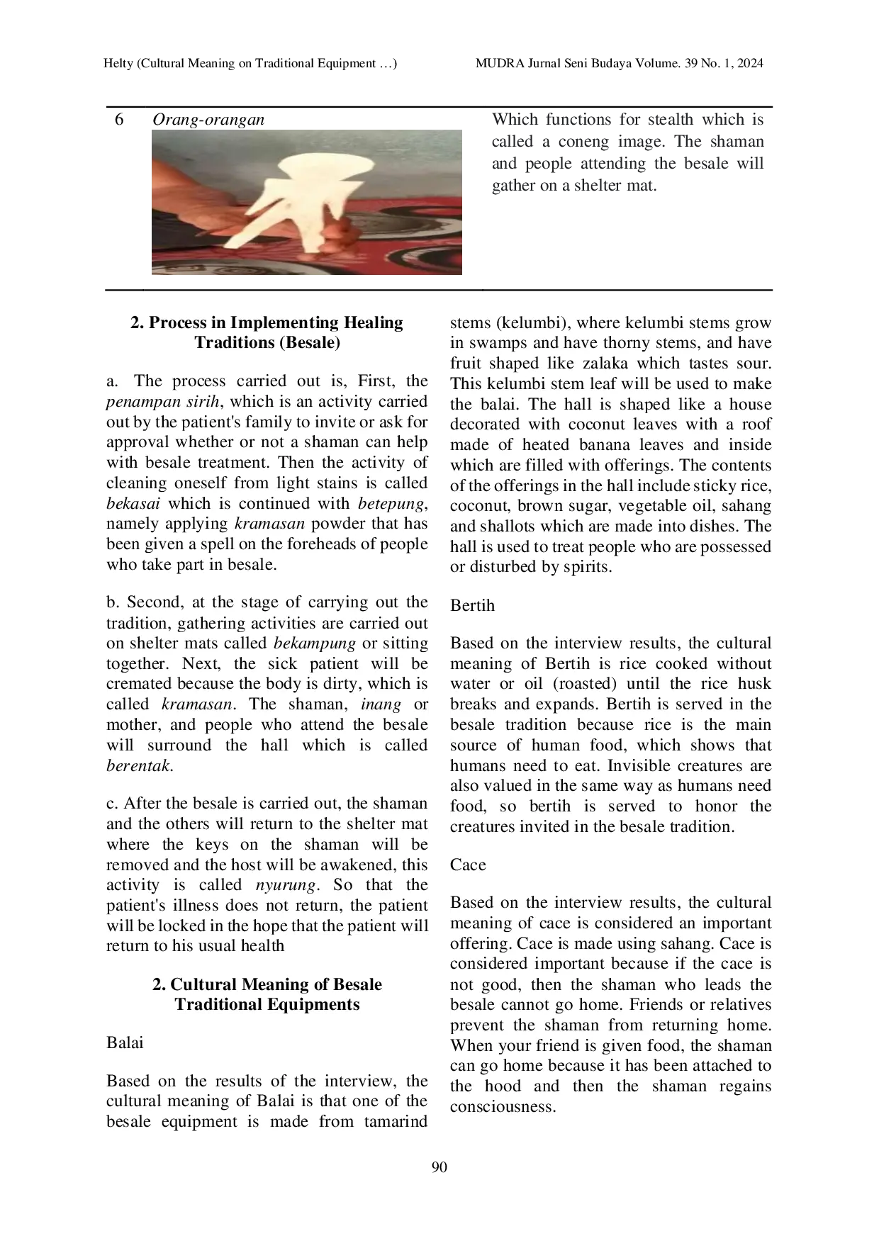 JURIS Cultural Meaning on Traditional Equipment of The Healing Ritual Tradition of Anak DalamTribes in The Batin Sembilan Community Muaro Jambi District The Efforts to Preserve Local Wisdom