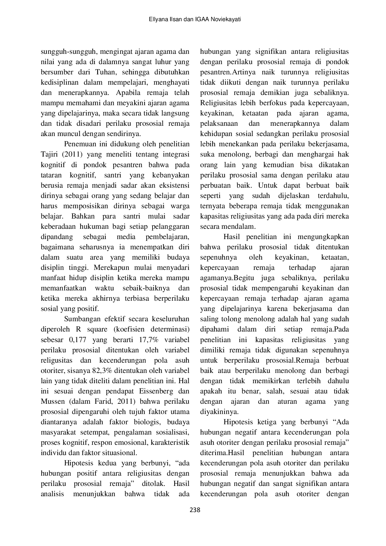 JURIS Religiusitas Pola Asuh Otoriter dan Perilaku Prososial Remaja di Pondok Pesantren