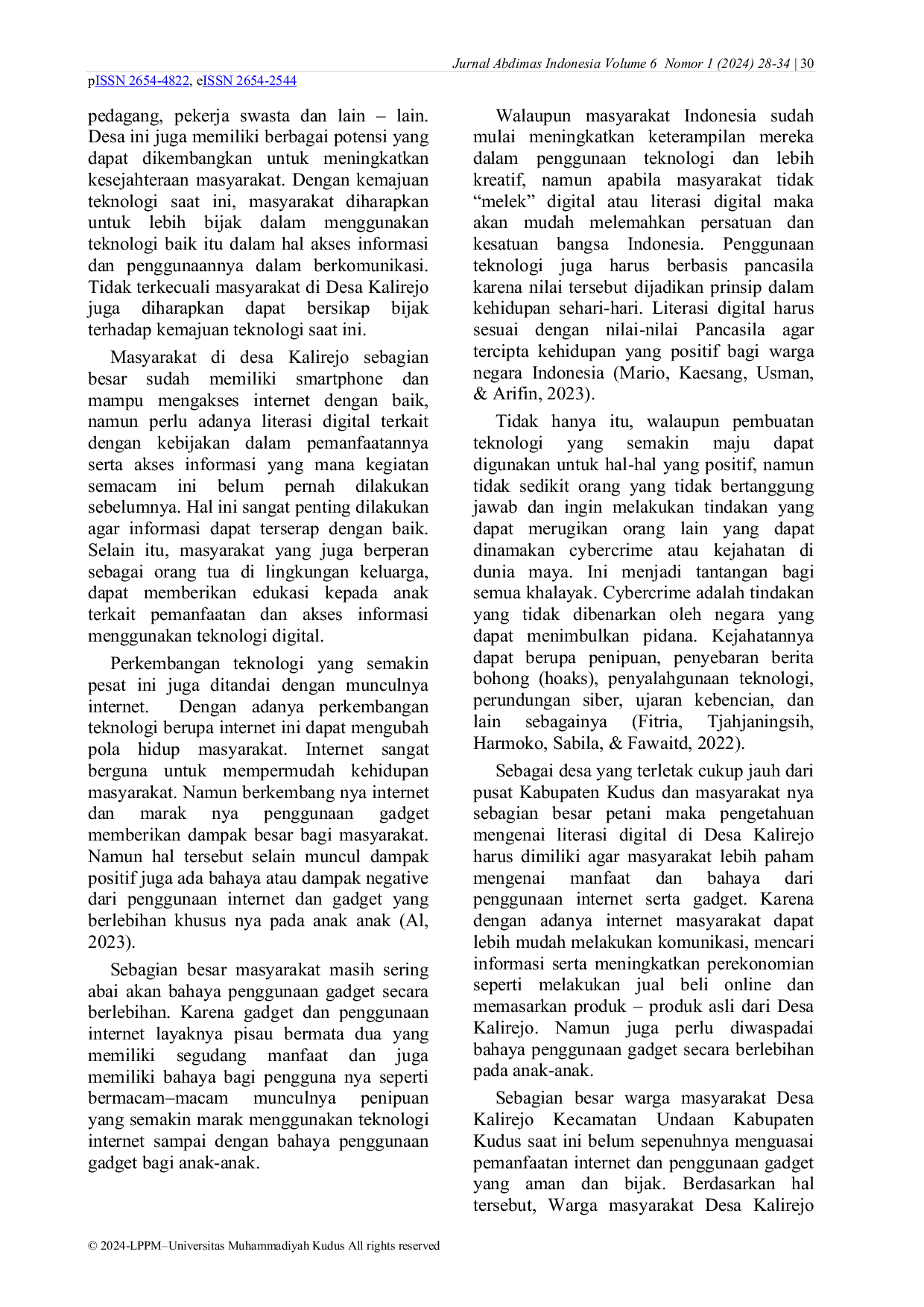 JURIS Peningkatan Literasi Digital Melalui Edukasi Masyarakat