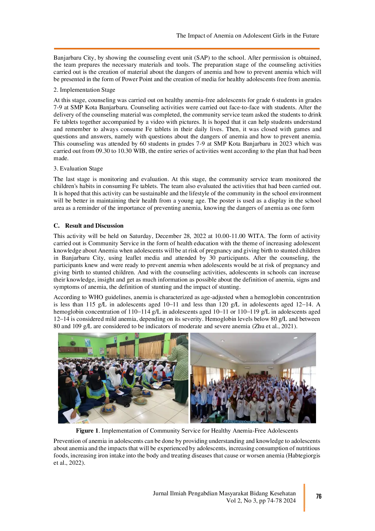 juris The Impact of Anemia on Adolescent Girls in the Future